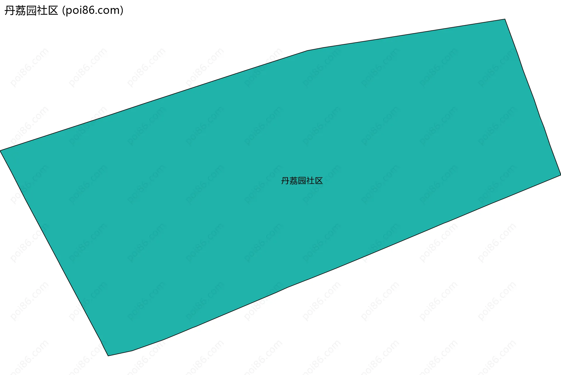 丹荔园社区边界地图
