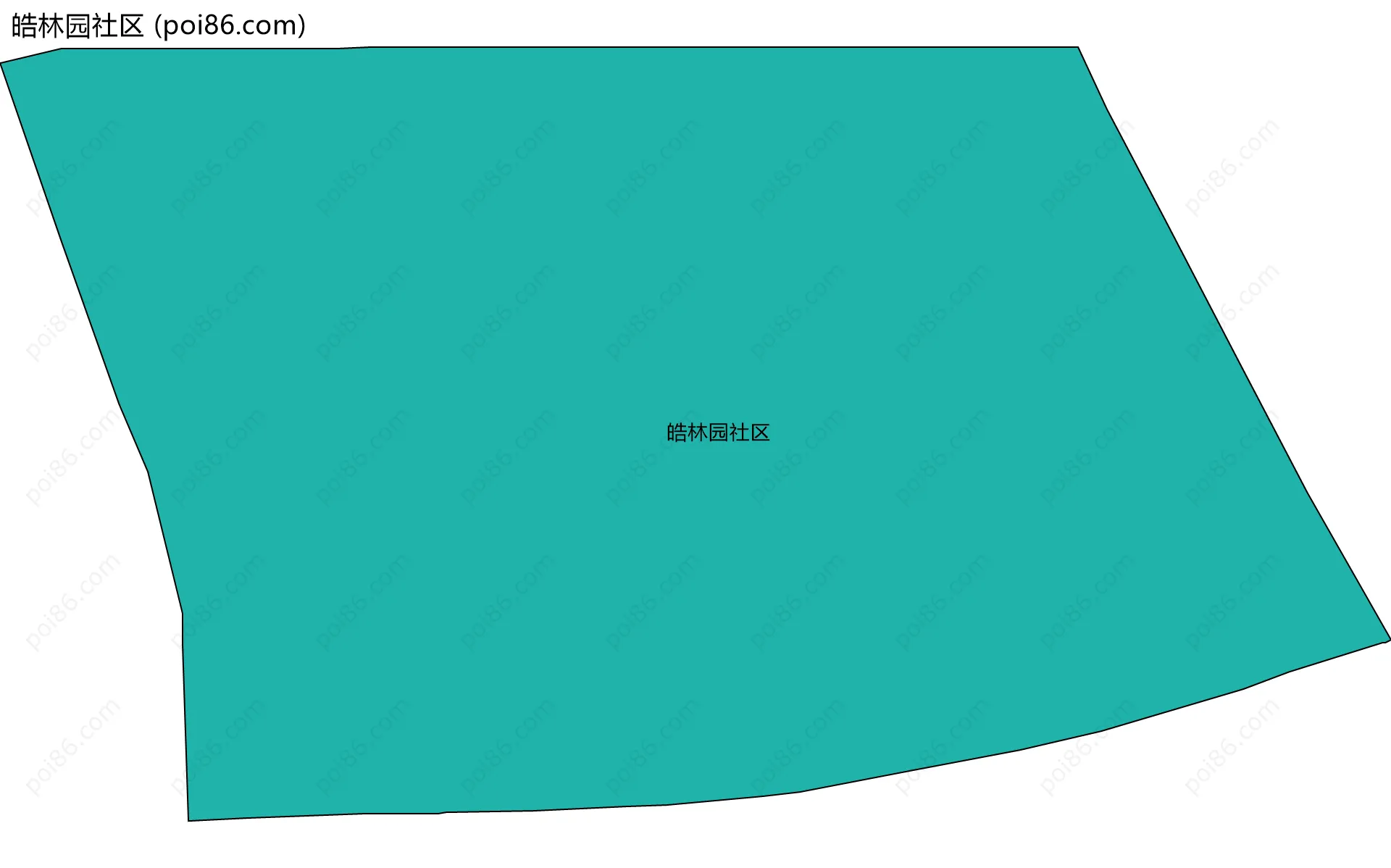 皓林园社区边界地图