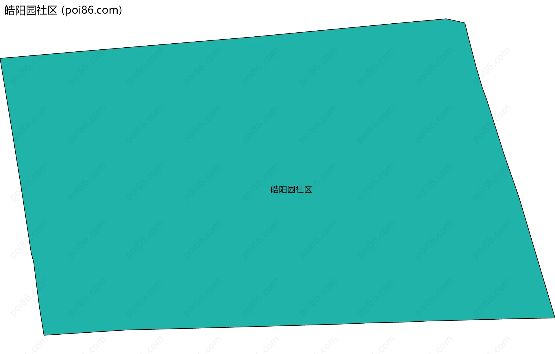 皓阳园社区边界地图