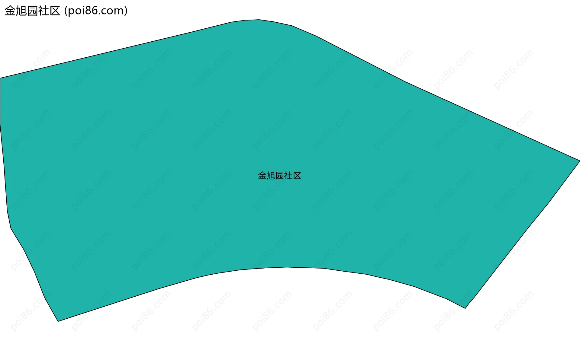 金旭园社区边界地图