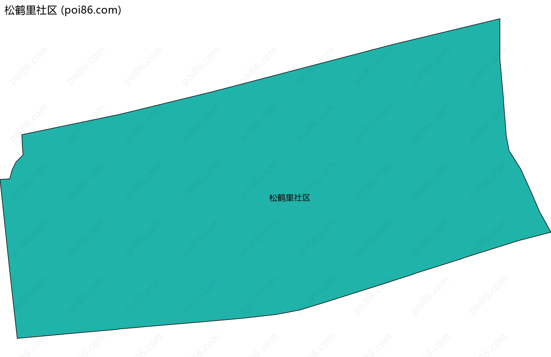 松鹤里社区边界地图