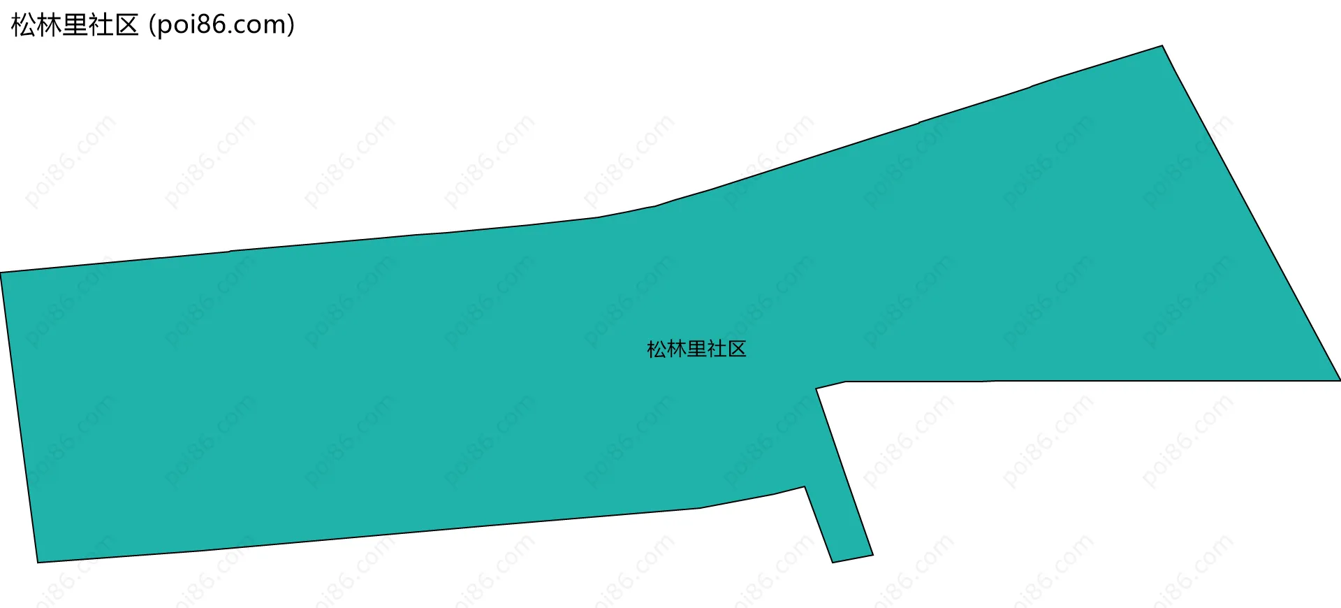 松林里社区边界地图