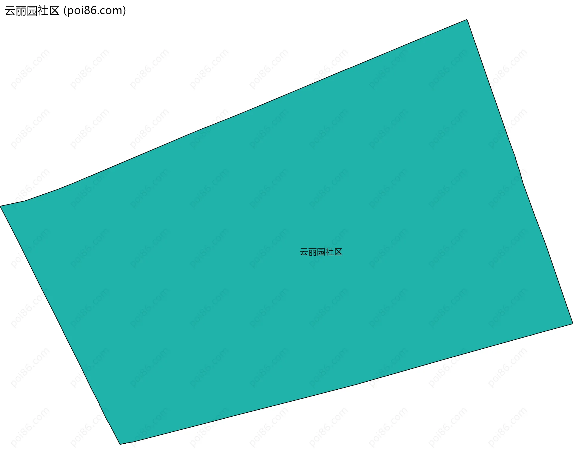 云丽园社区边界地图