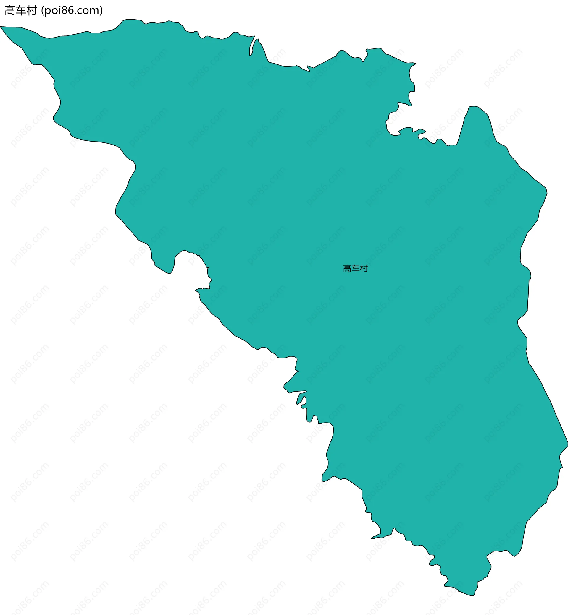 高车村边界地图