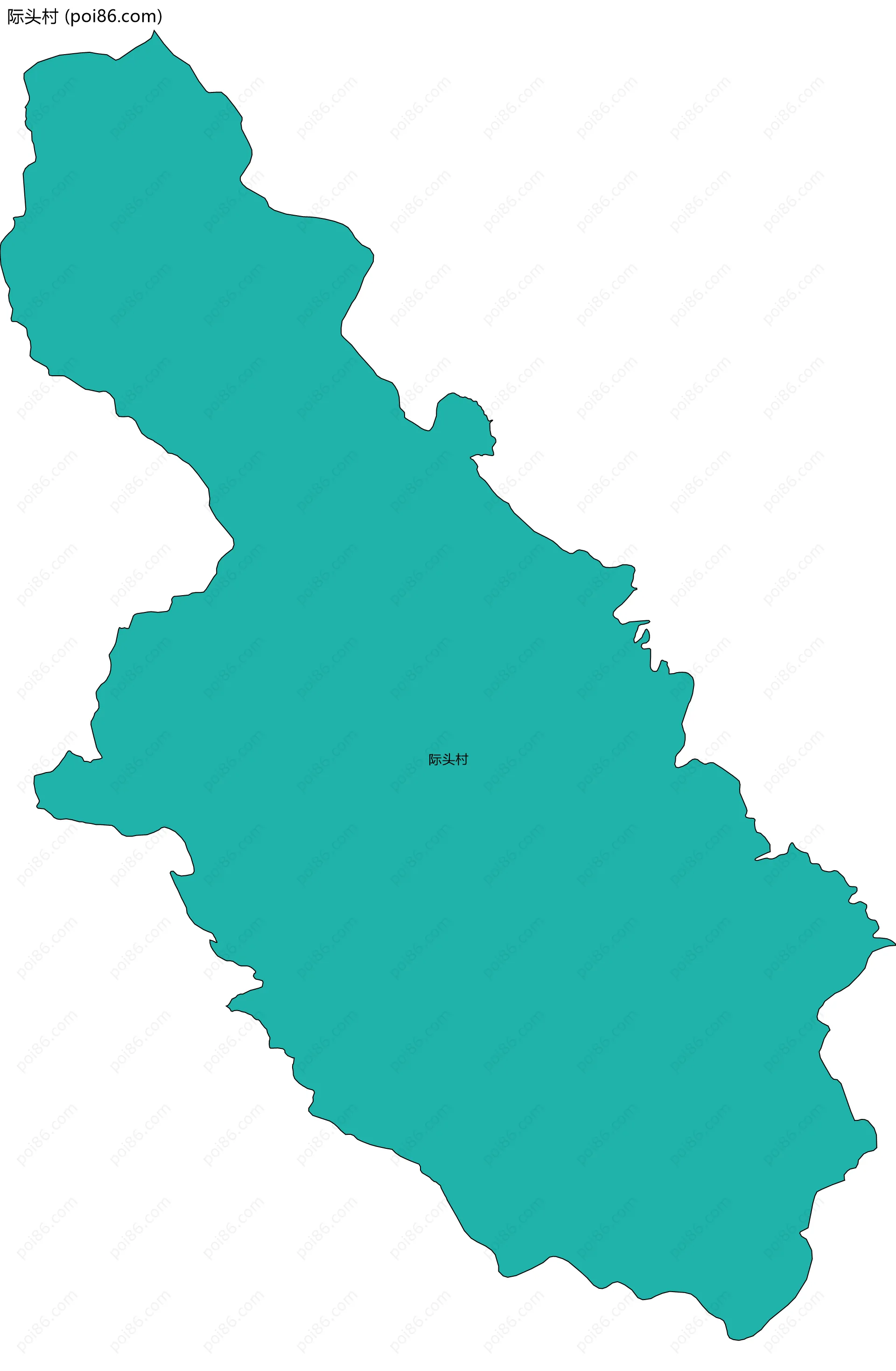 际头村边界地图