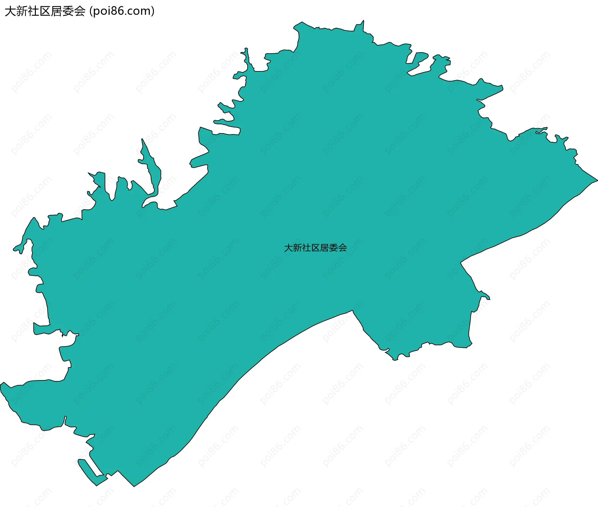 大新社区居委会边界地图