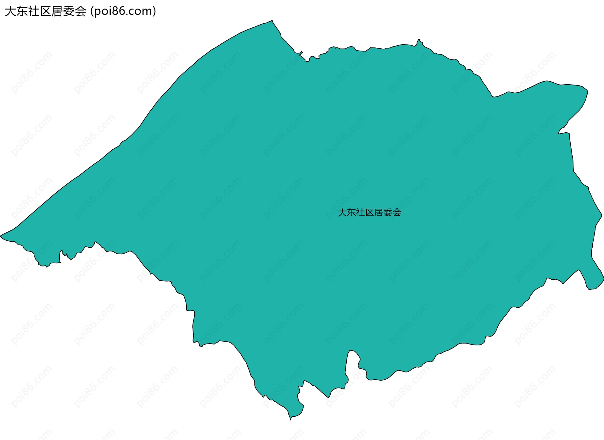 大东社区居委会边界地图