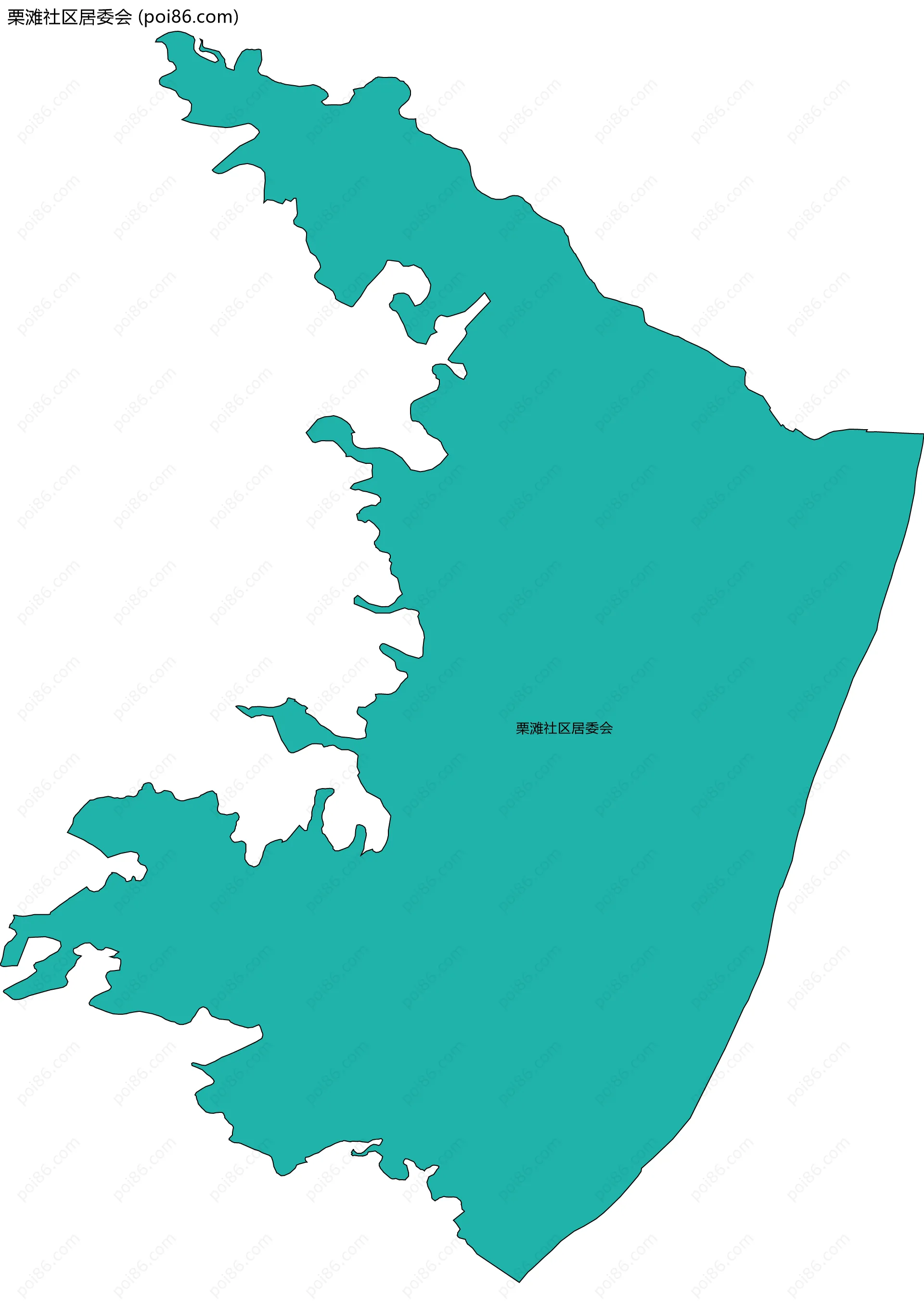 栗滩社区居委会边界地图