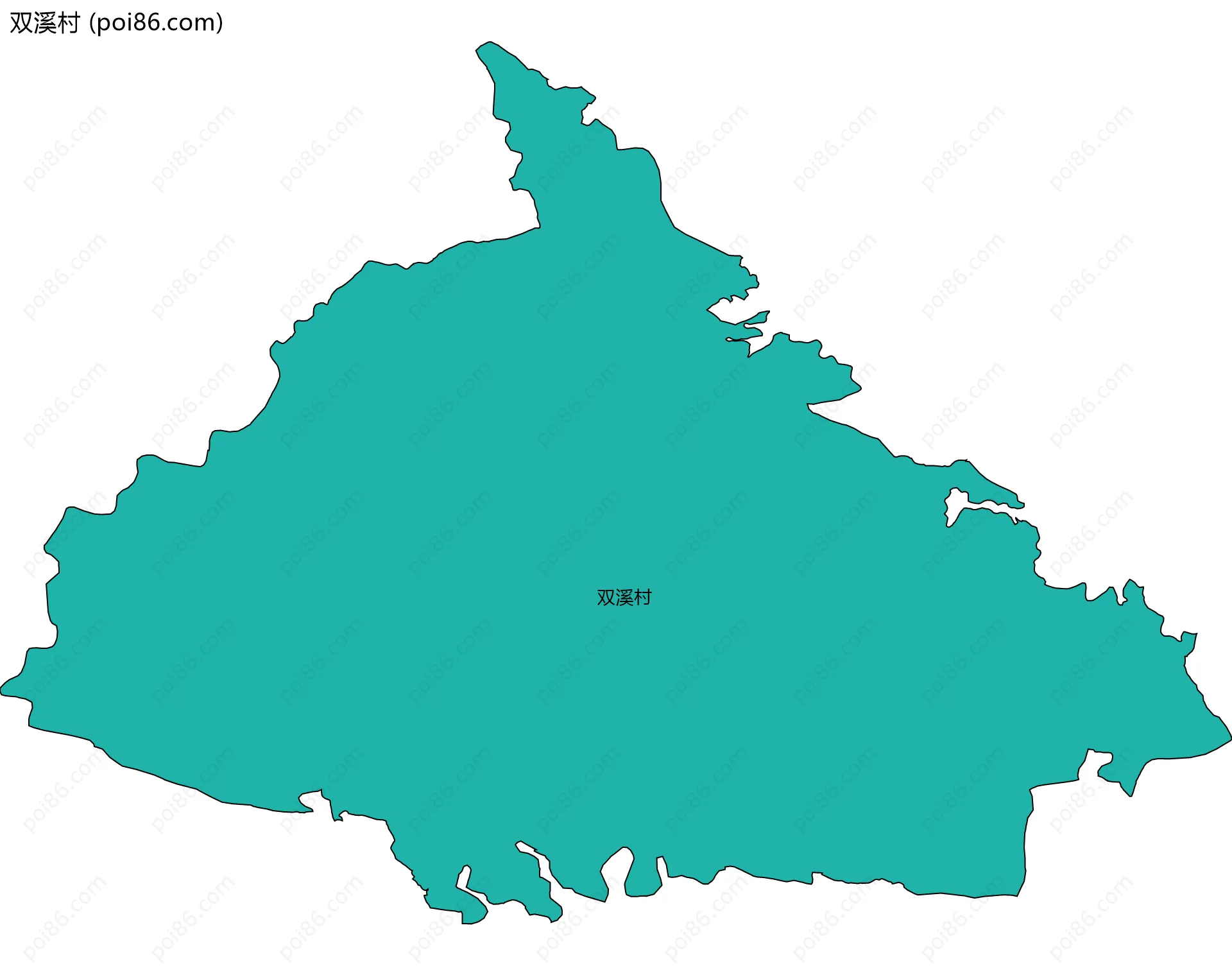 双溪村边界地图