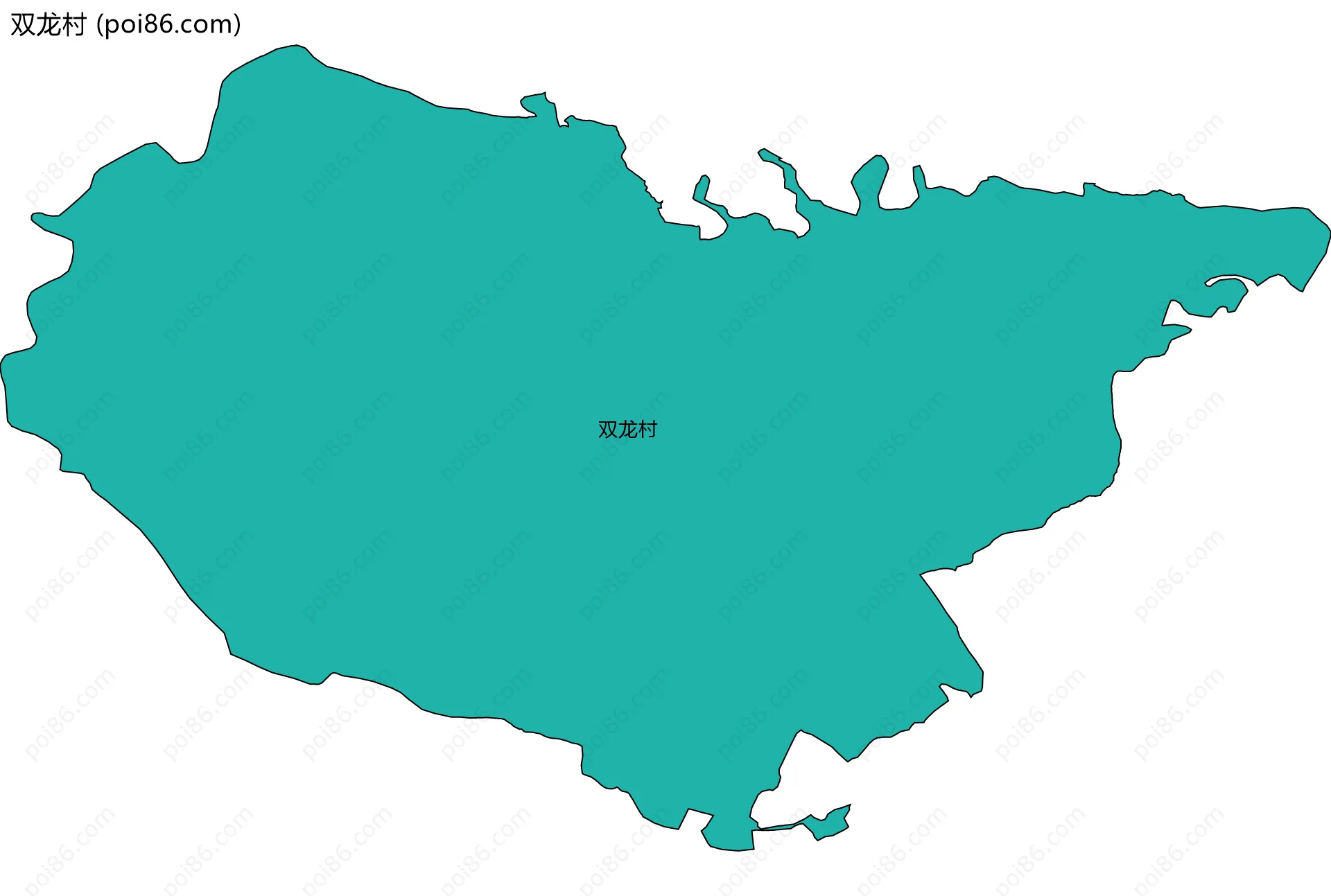 双龙村边界地图