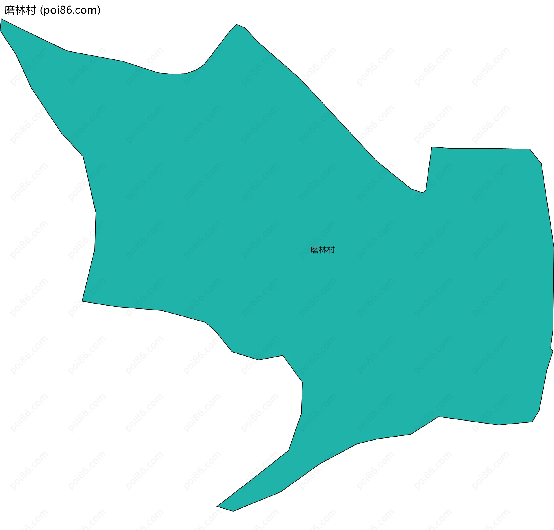 磨林村边界地图