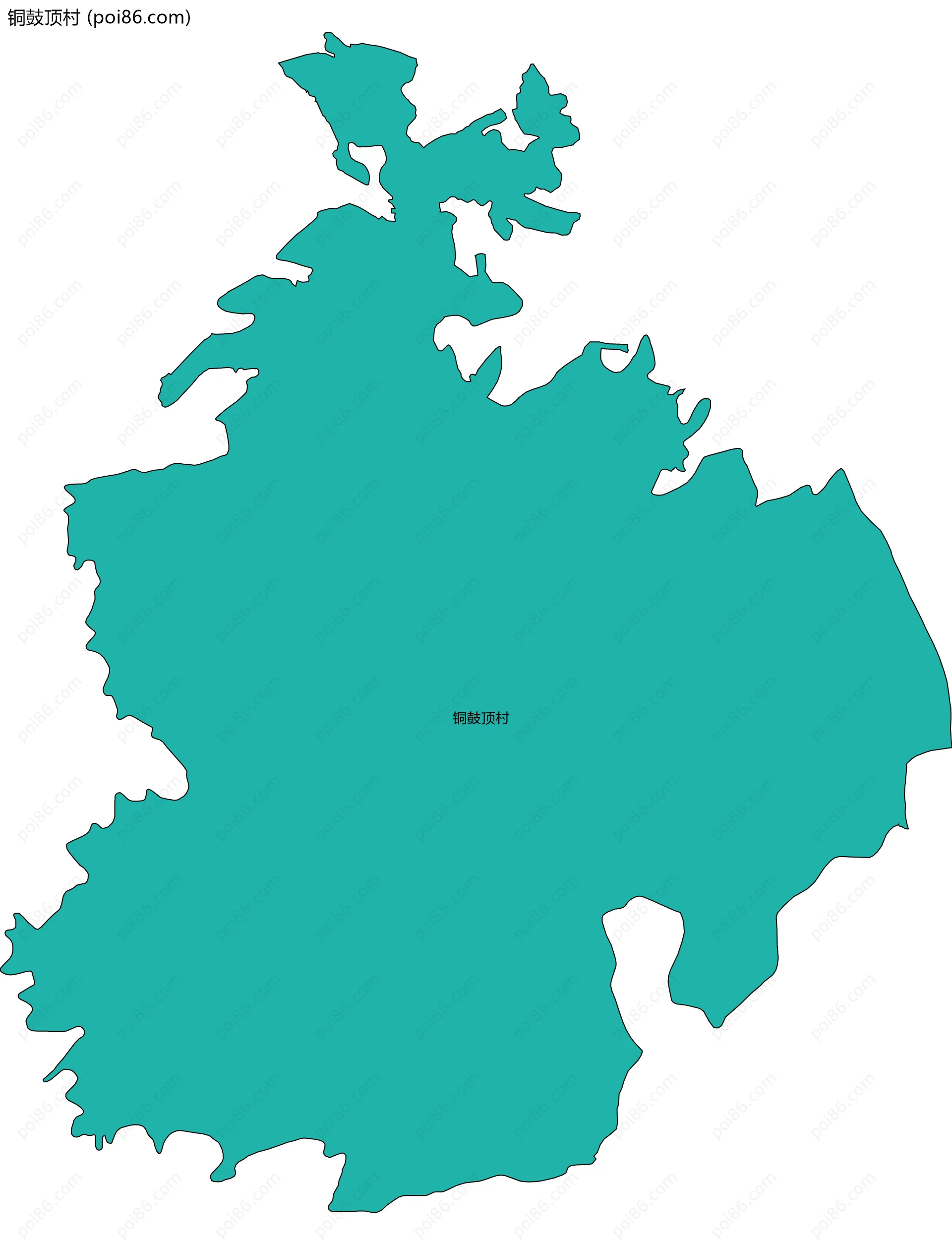 铜鼓顶村边界地图