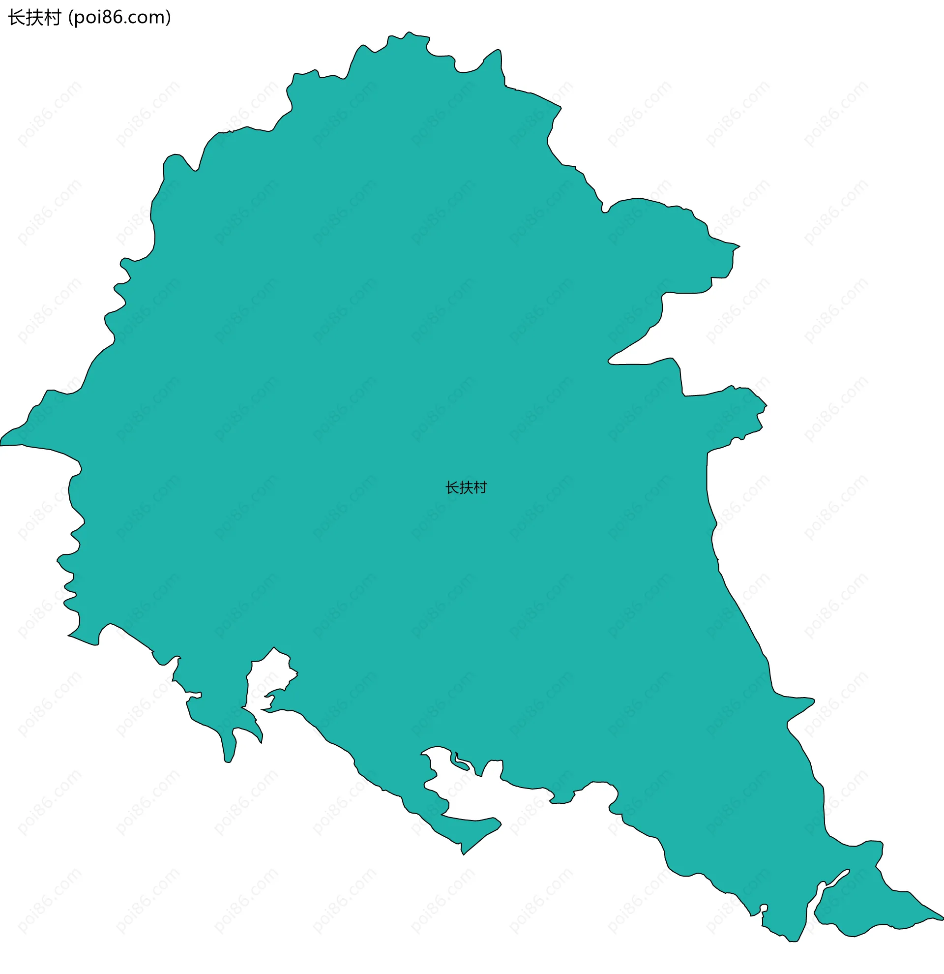 长扶村边界地图