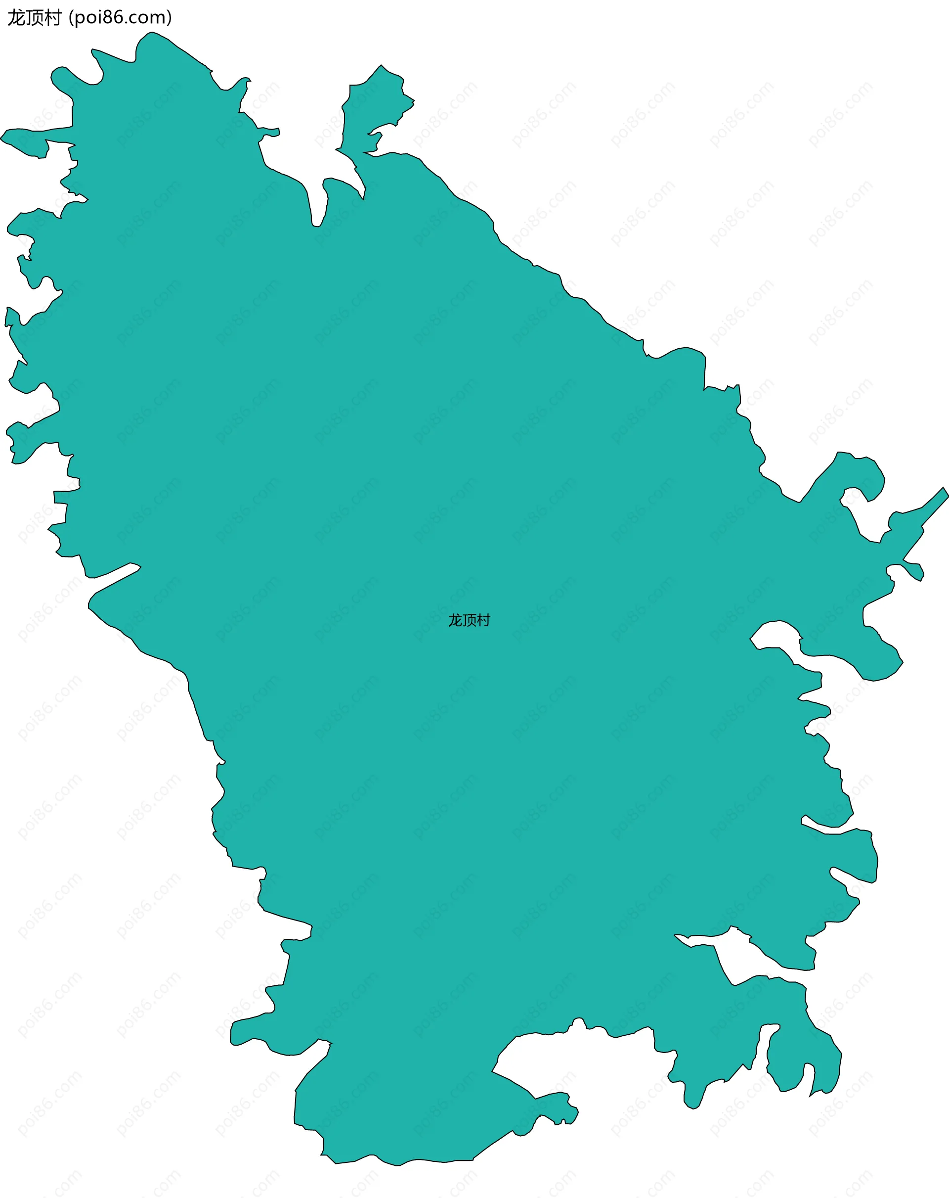 龙顶村边界地图