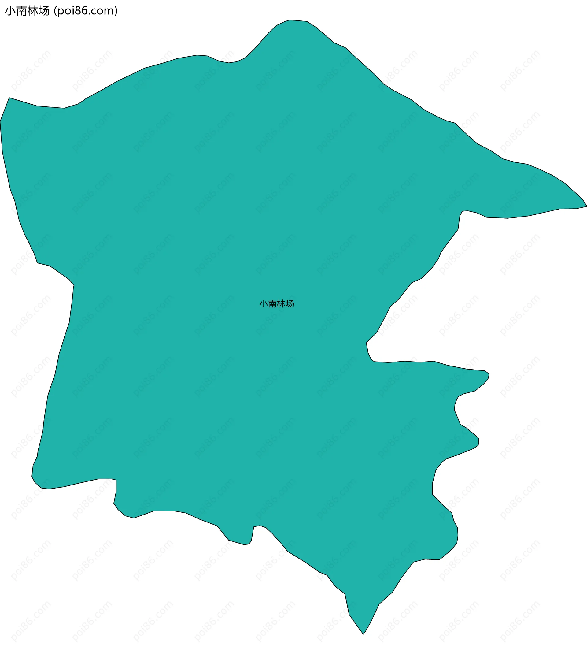 小南林场边界地图