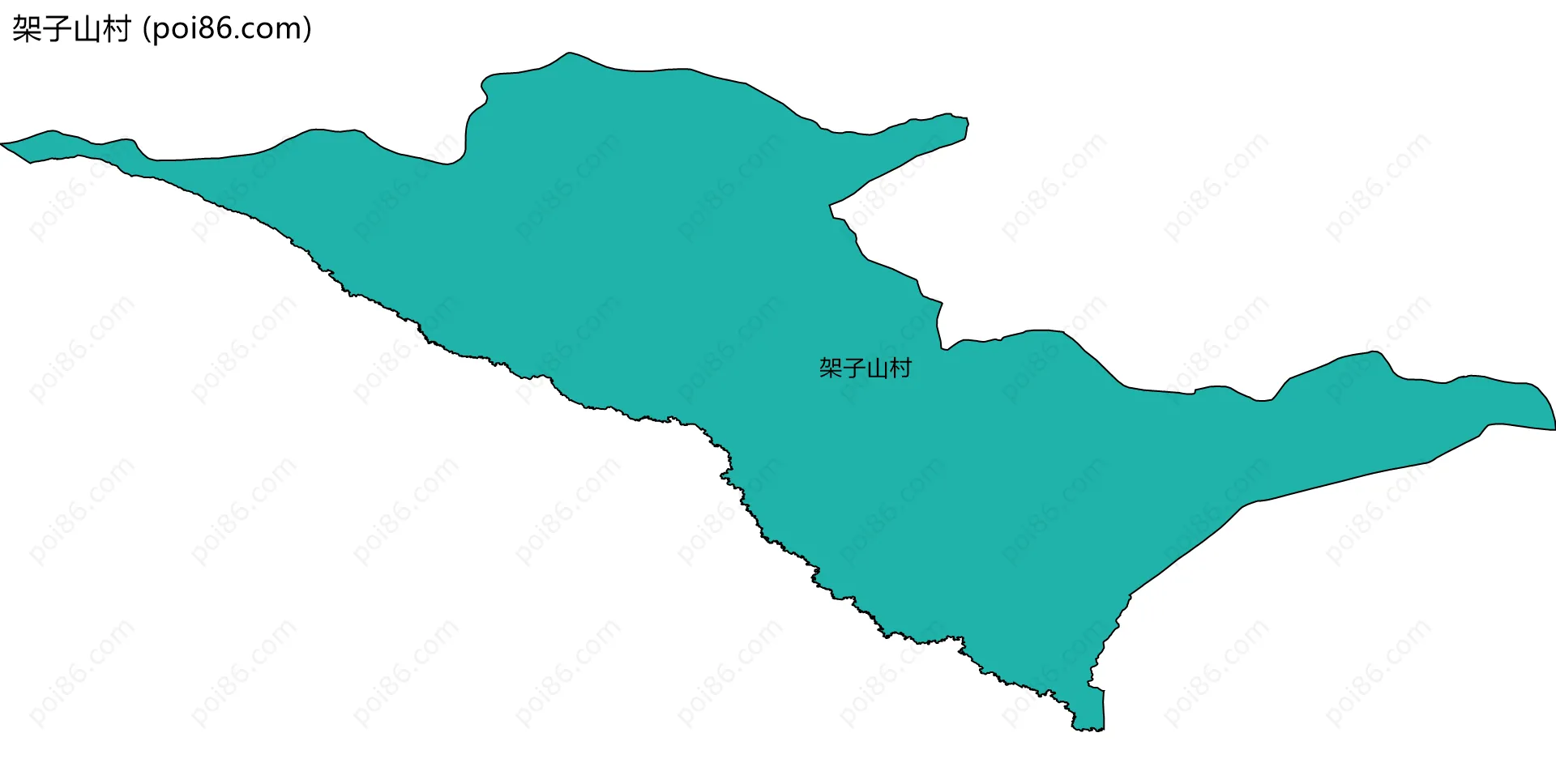 架子山村边界地图