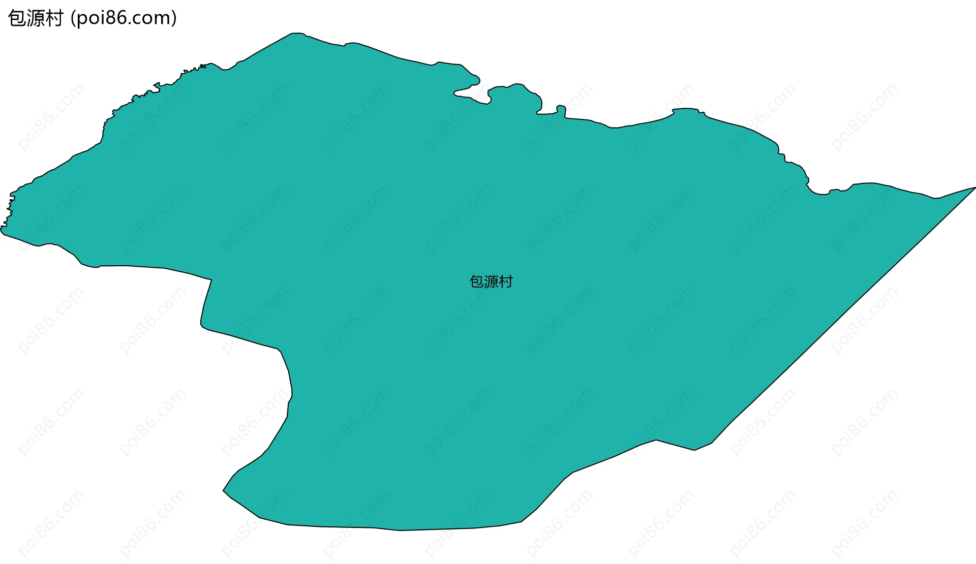 包源村边界地图