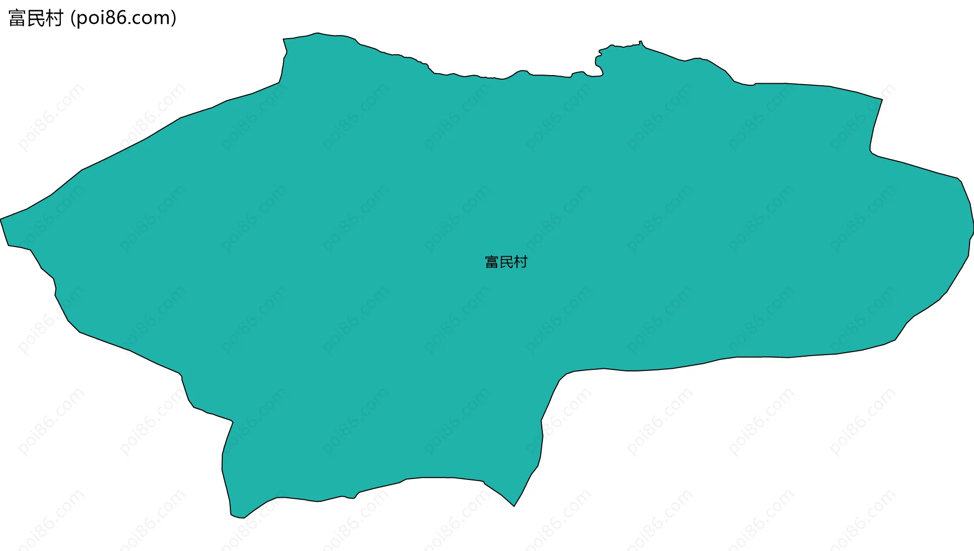富民村边界地图