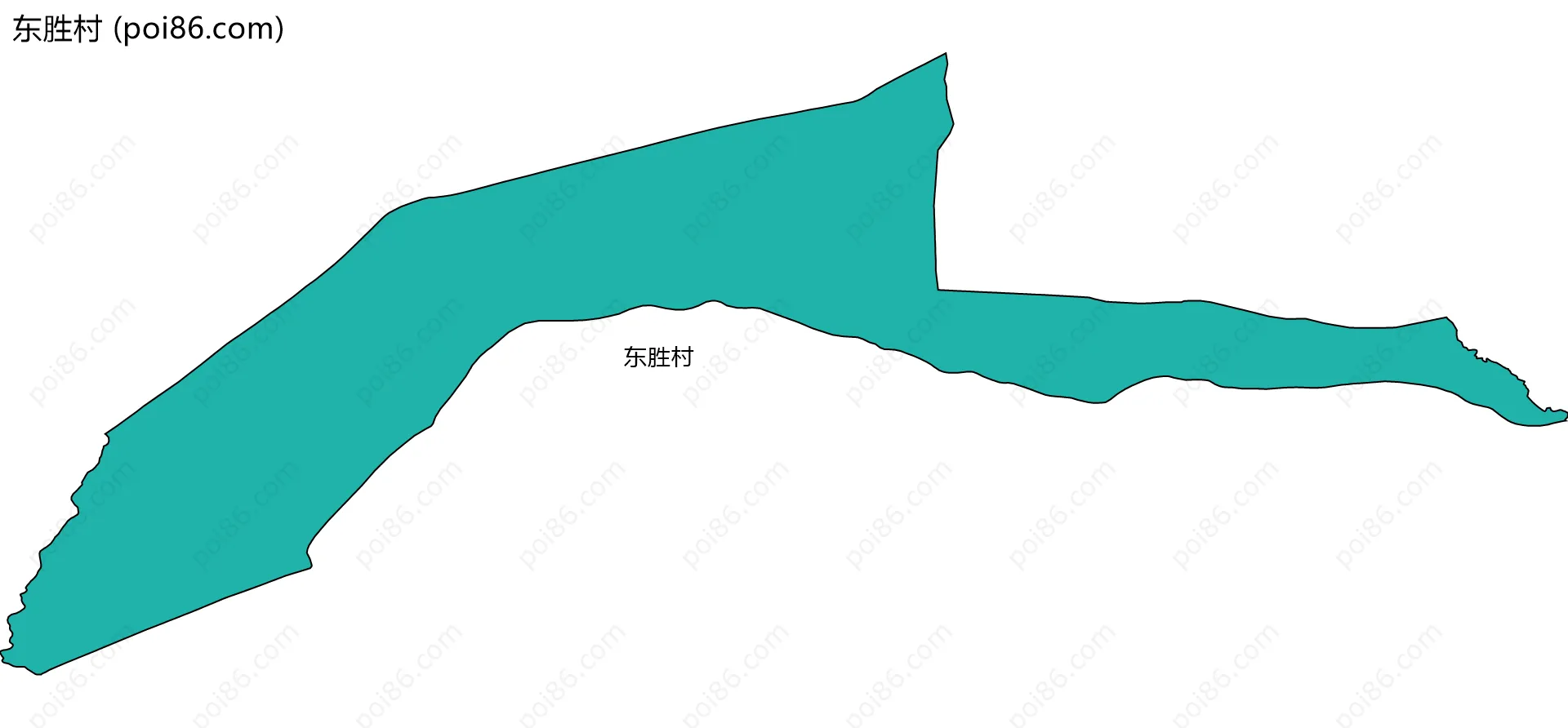 东胜村边界地图