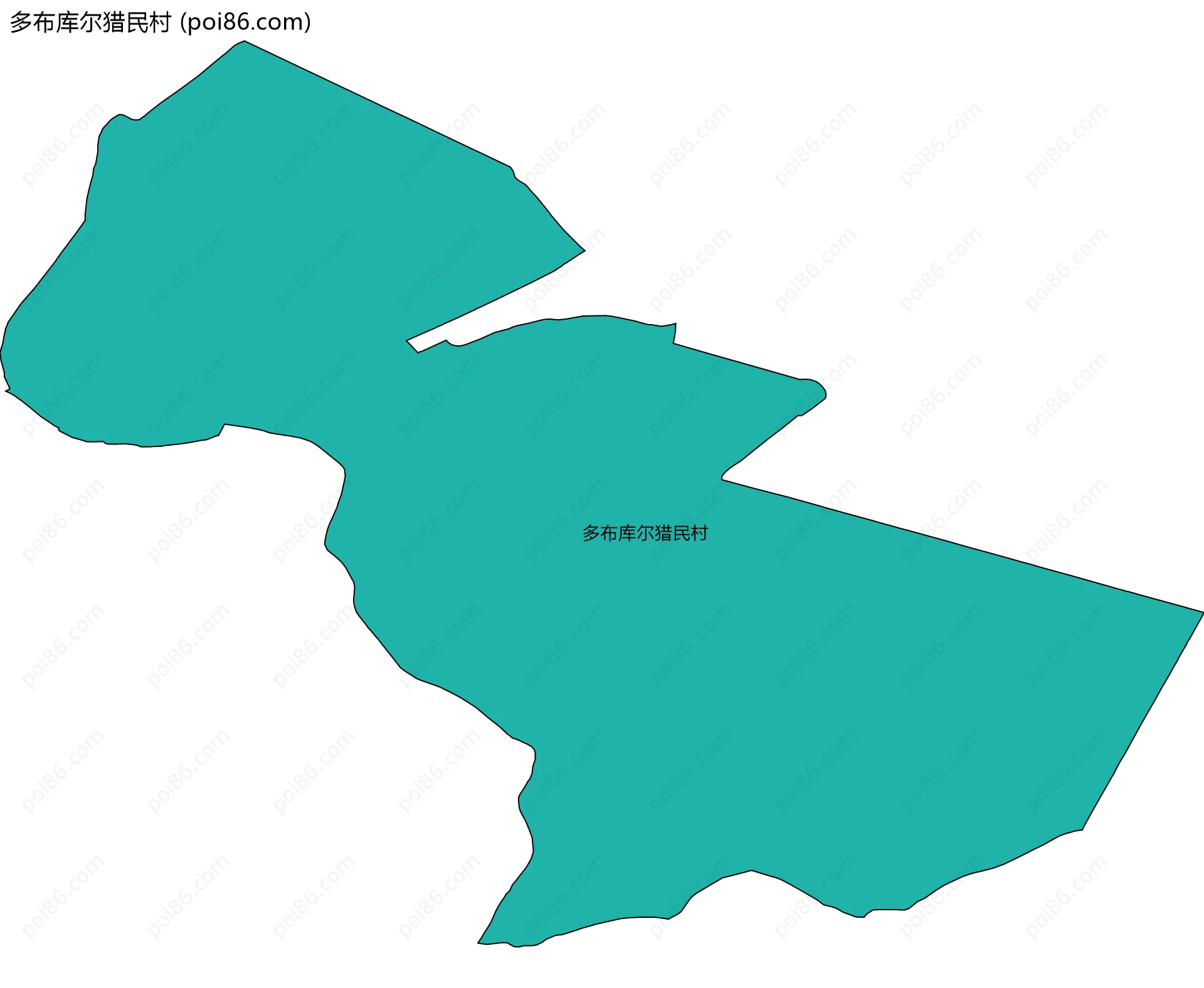 多布库尔猎民村边界地图