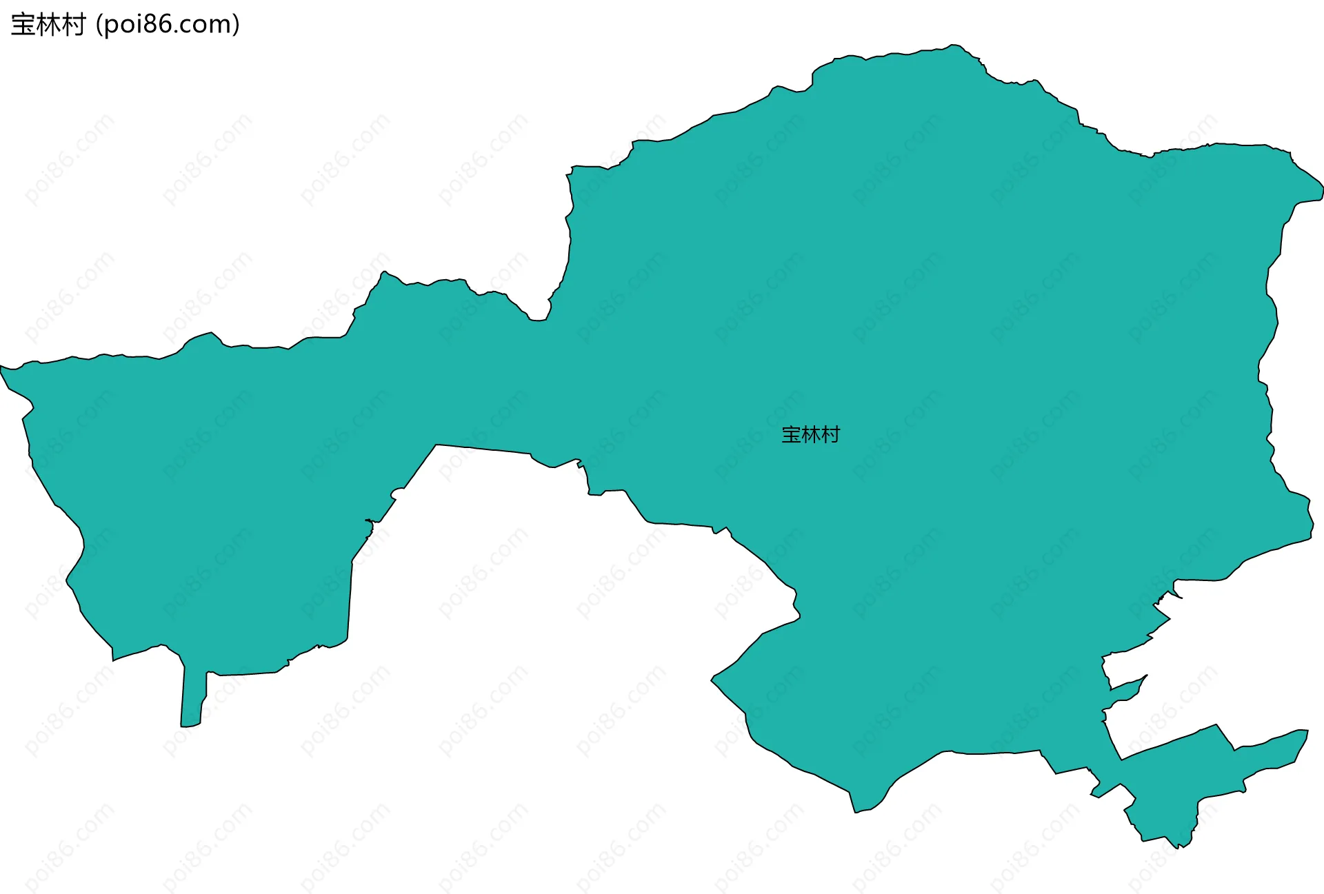 宝林村边界地图