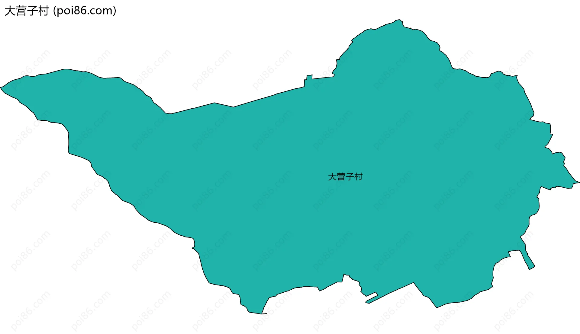 大营子村边界地图