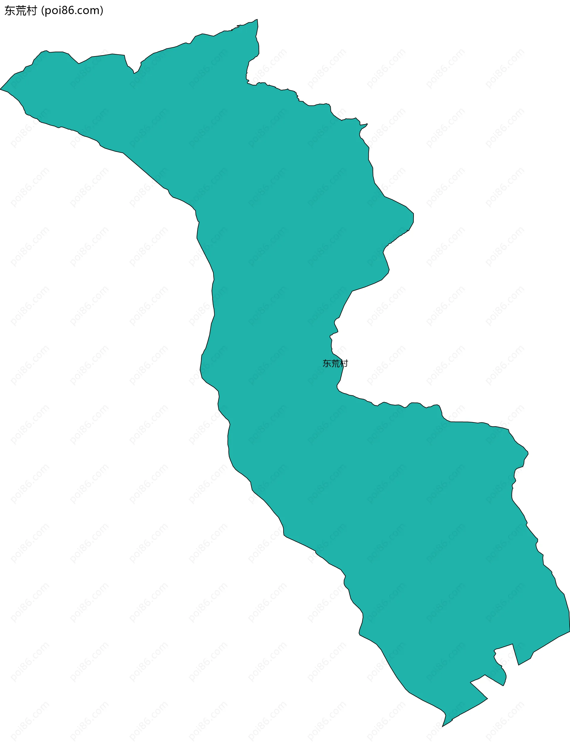 东荒村边界地图