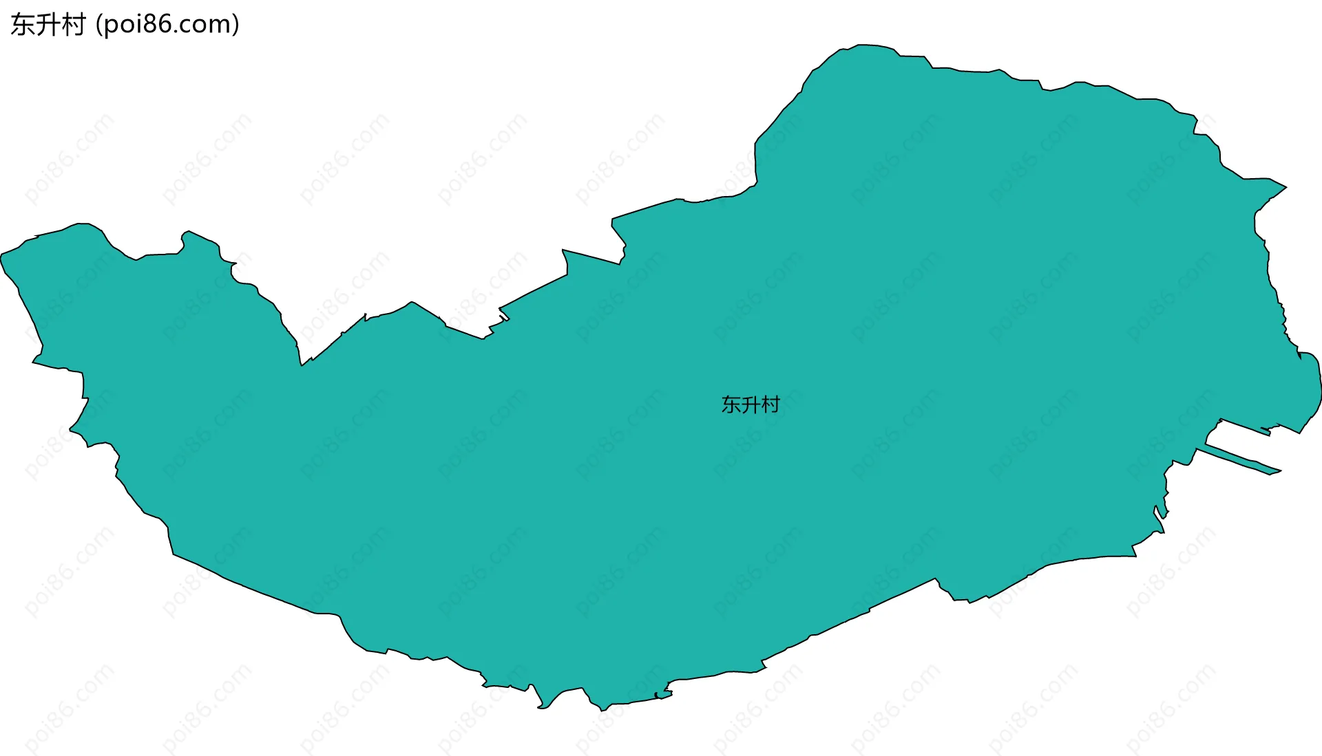 东升村边界地图