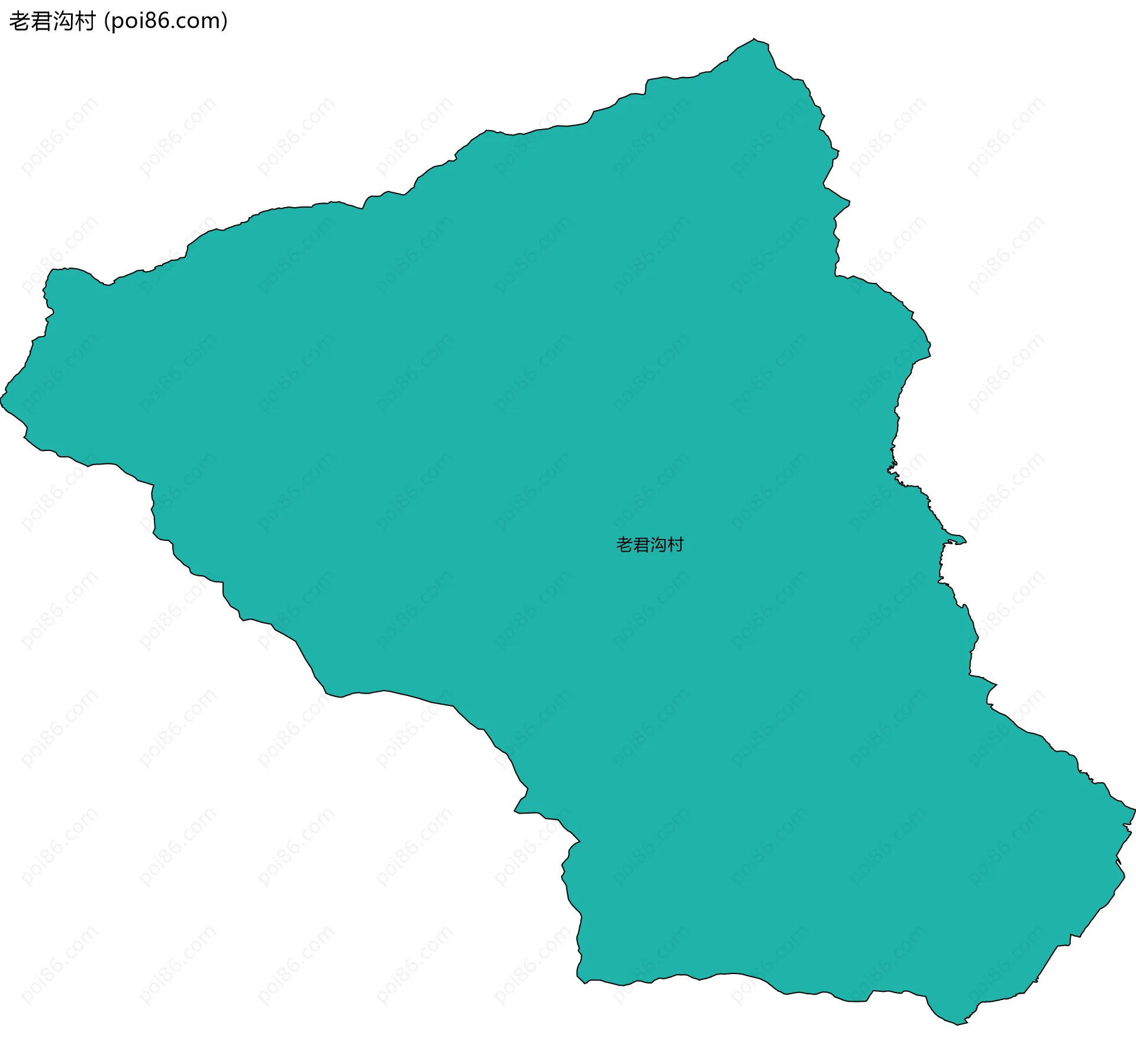 老君沟村边界地图