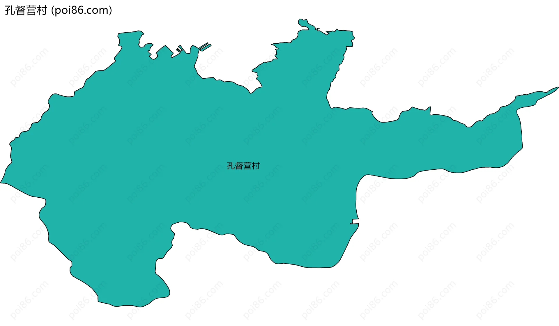 孔督营村边界地图