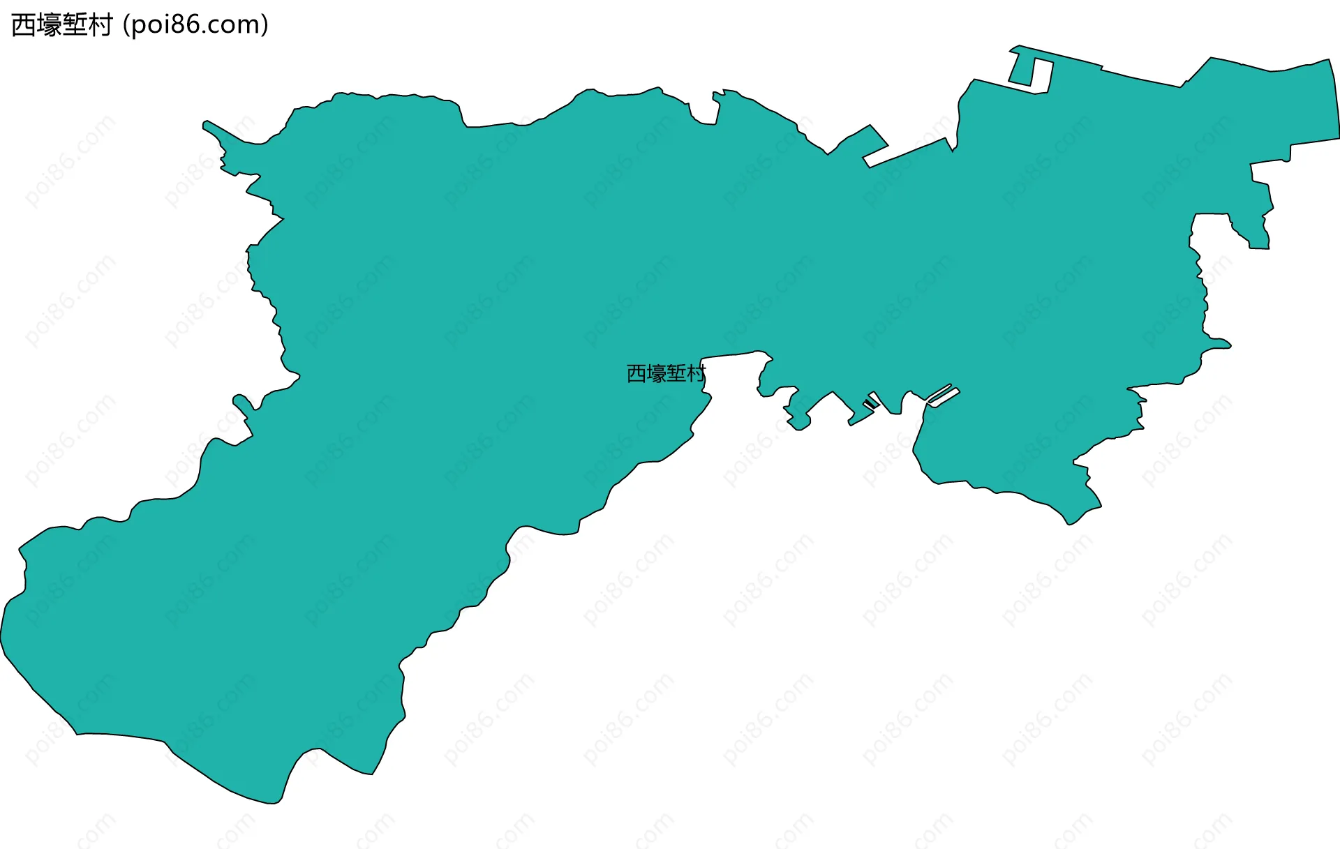 西壕堑村边界地图