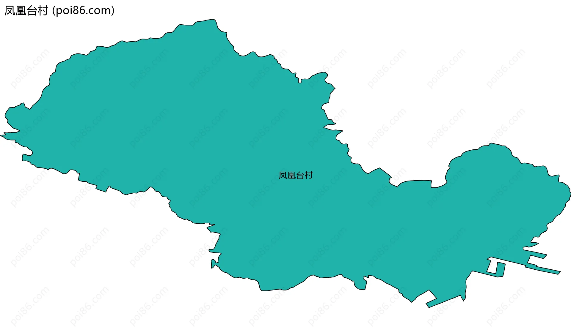 凤凰台村边界地图