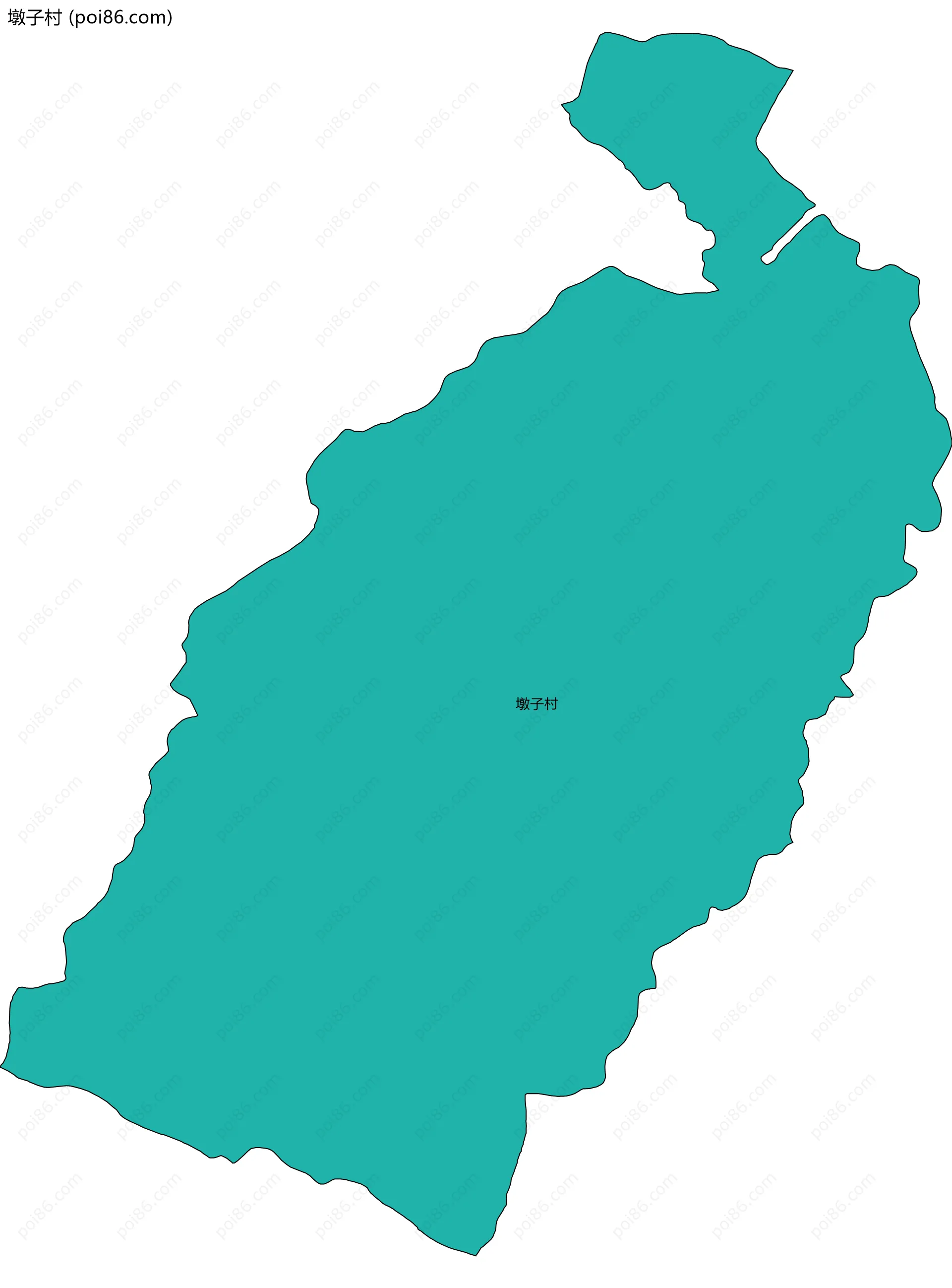 墩子村边界地图