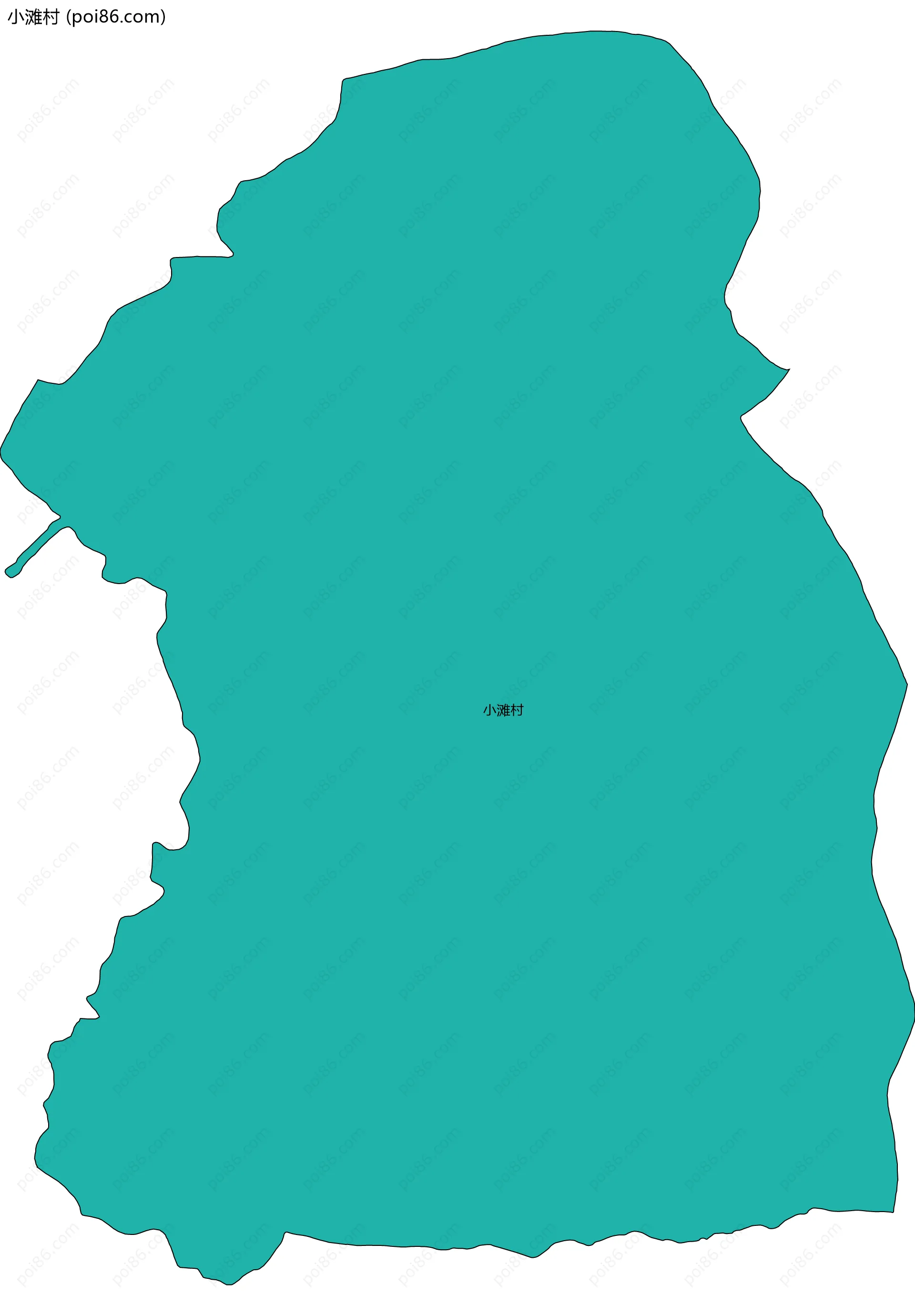 小滩村边界地图