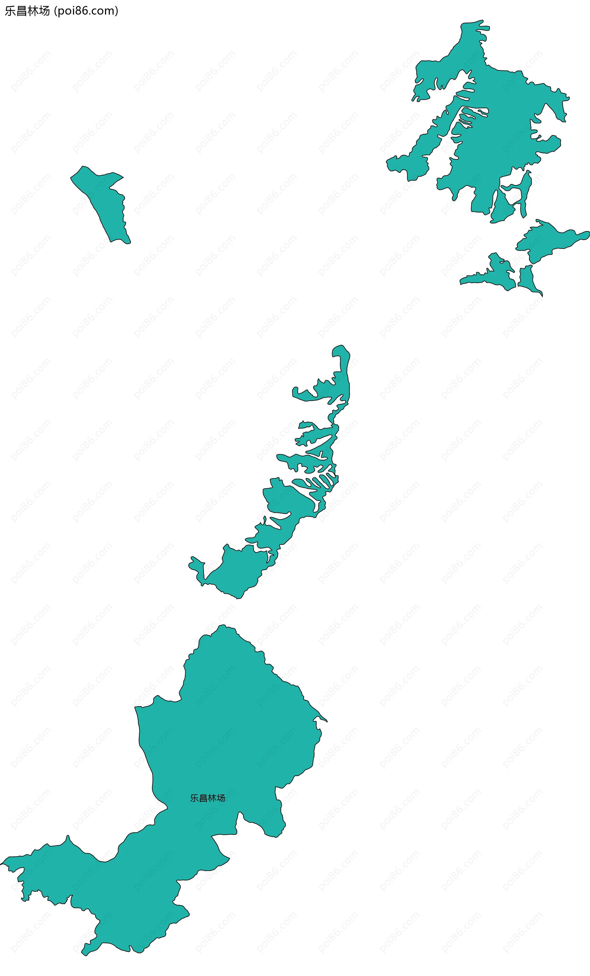 乐昌林场边界地图