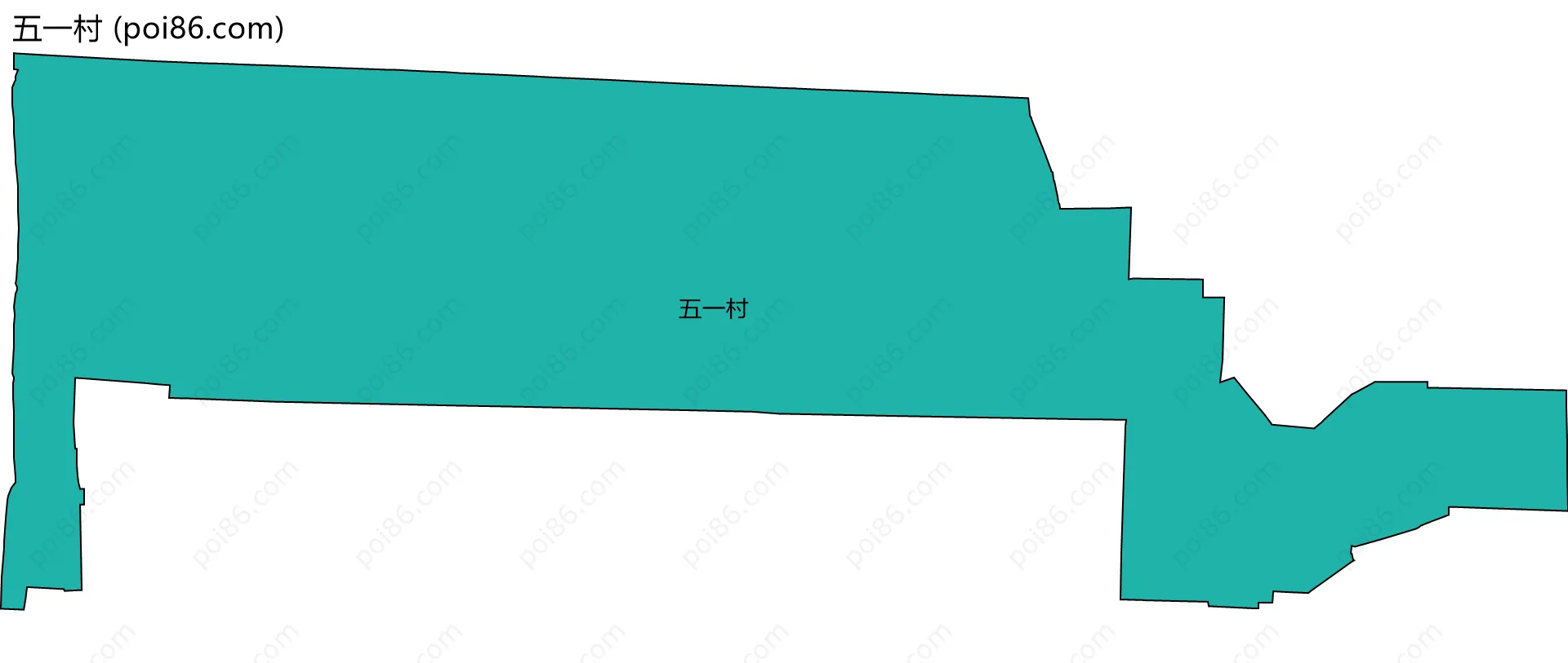 五一村边界地图