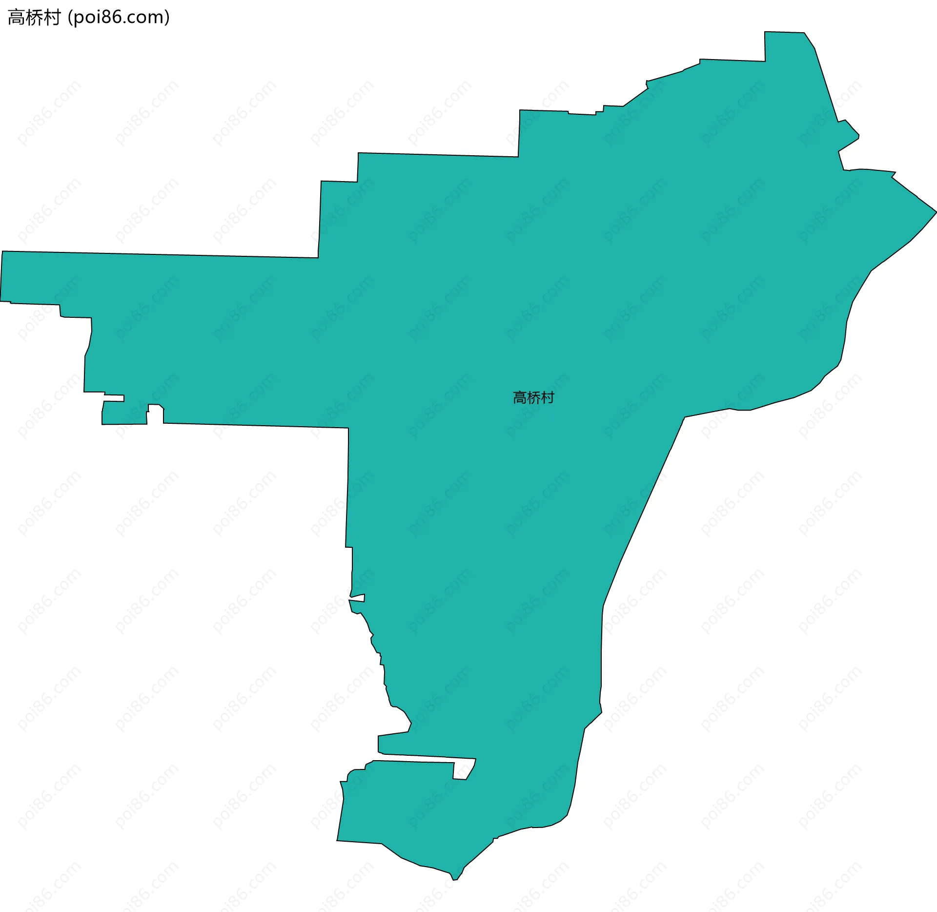 高桥村边界地图