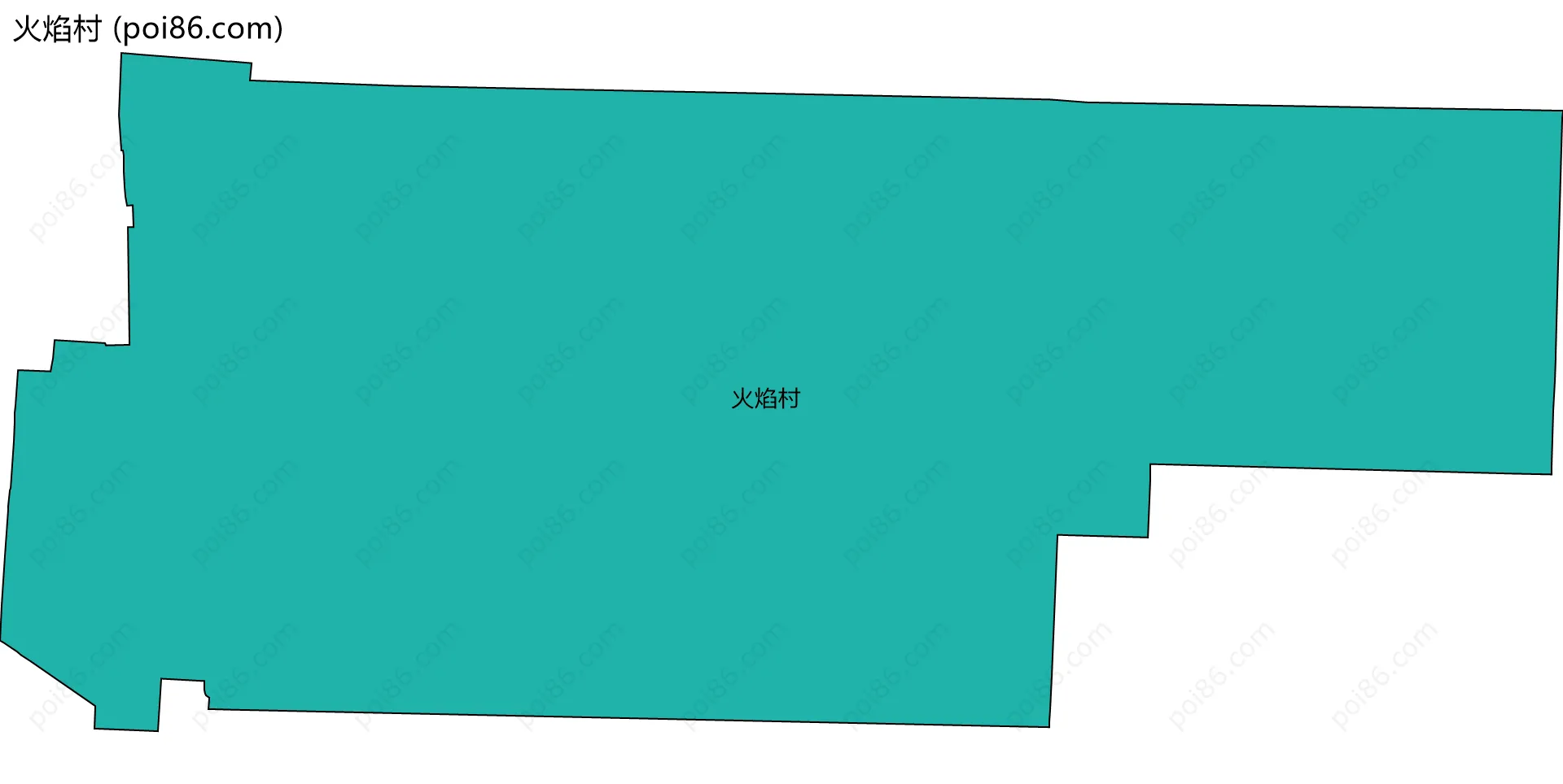 火焰村边界地图