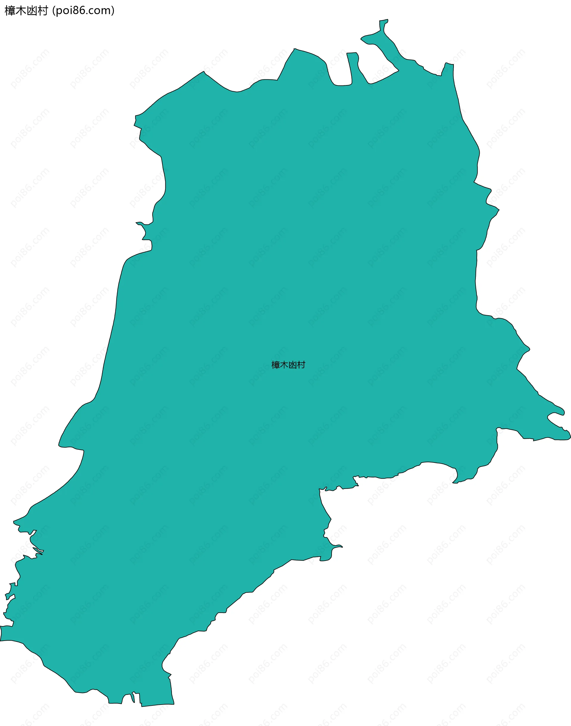 樟木凼村边界地图