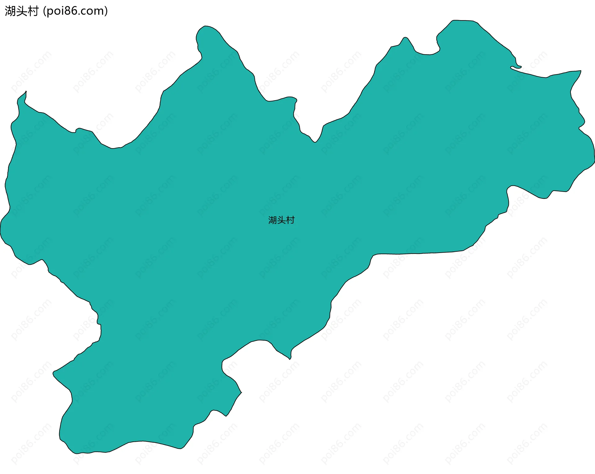 湖头村边界地图