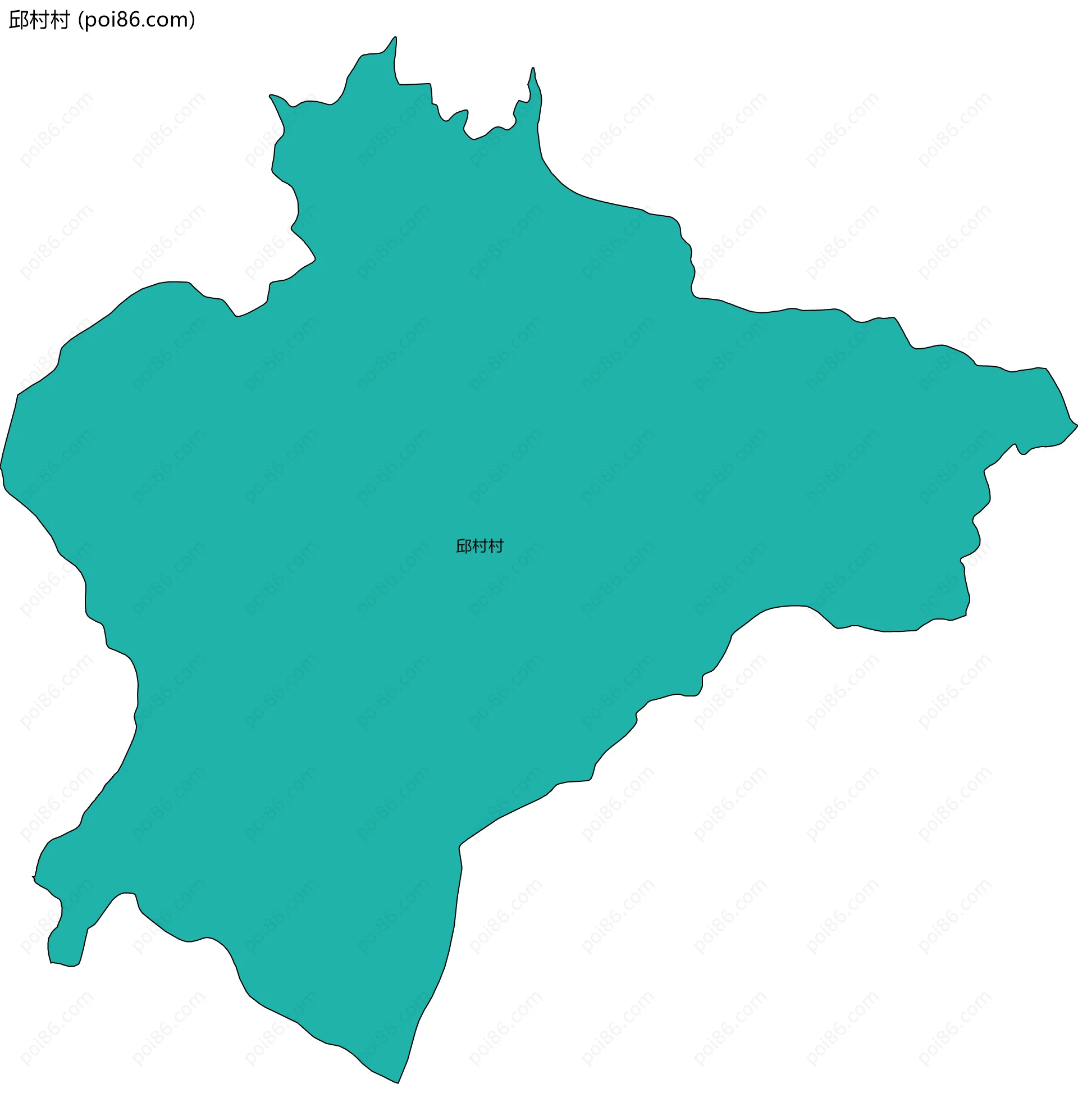 邱村村边界地图