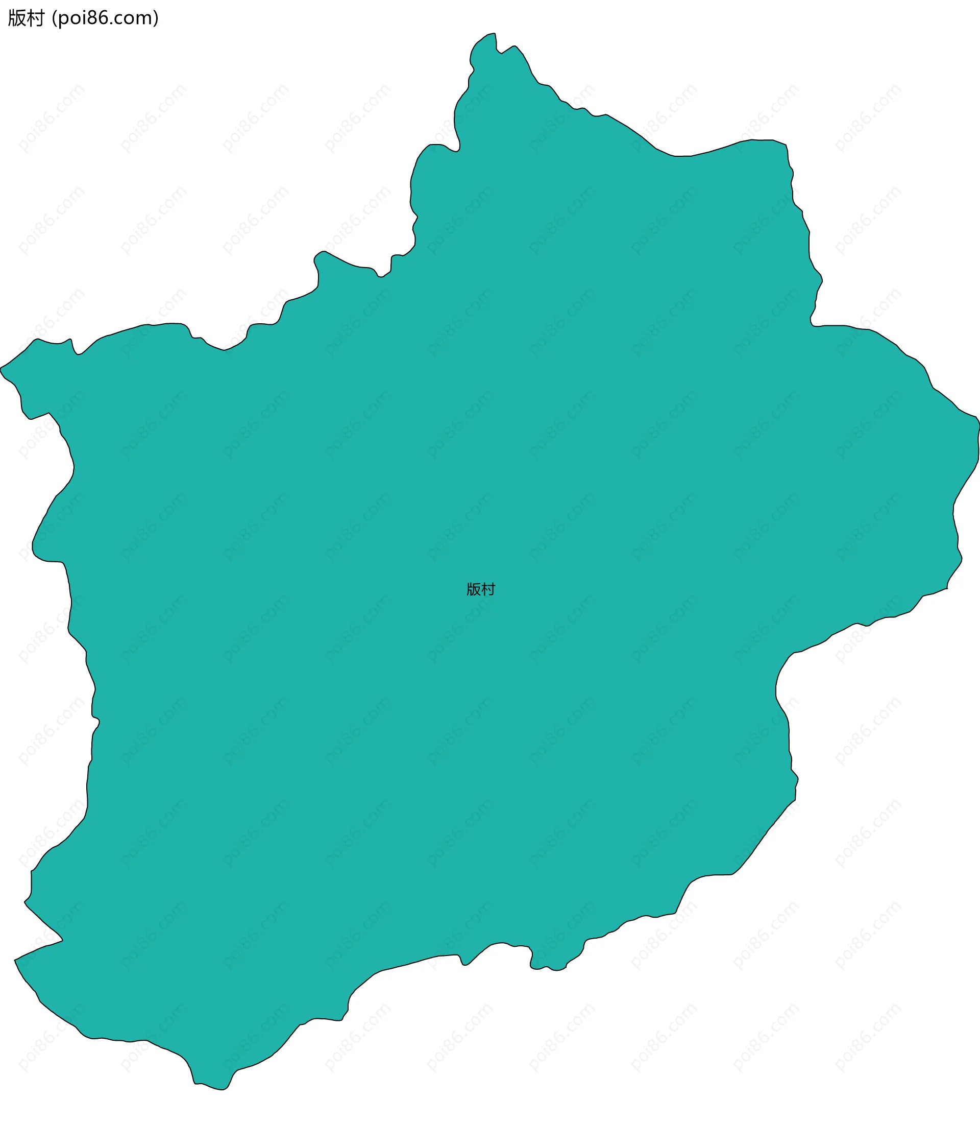 版村边界地图