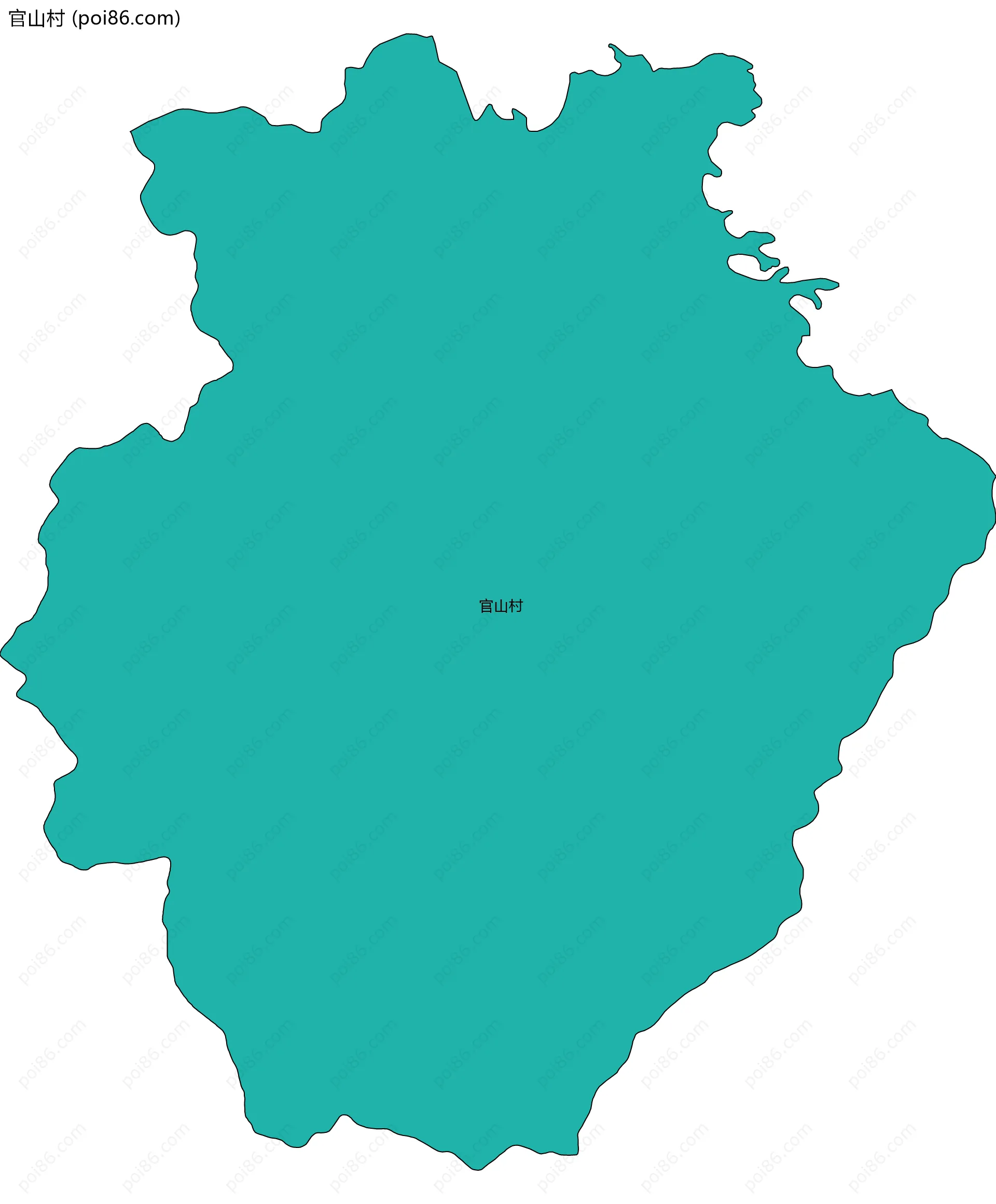 官山村边界地图