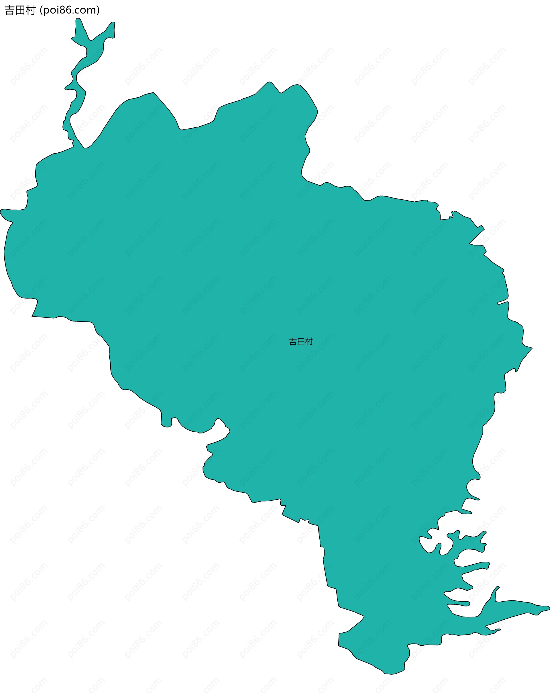 吉田村边界地图