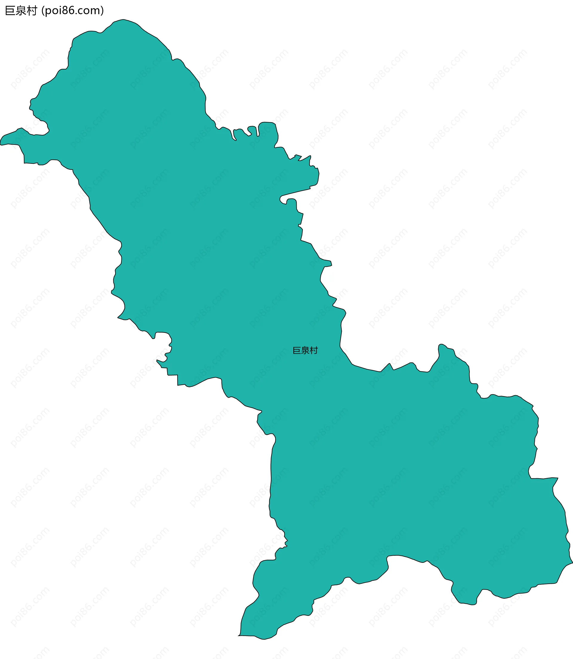 巨泉村边界地图