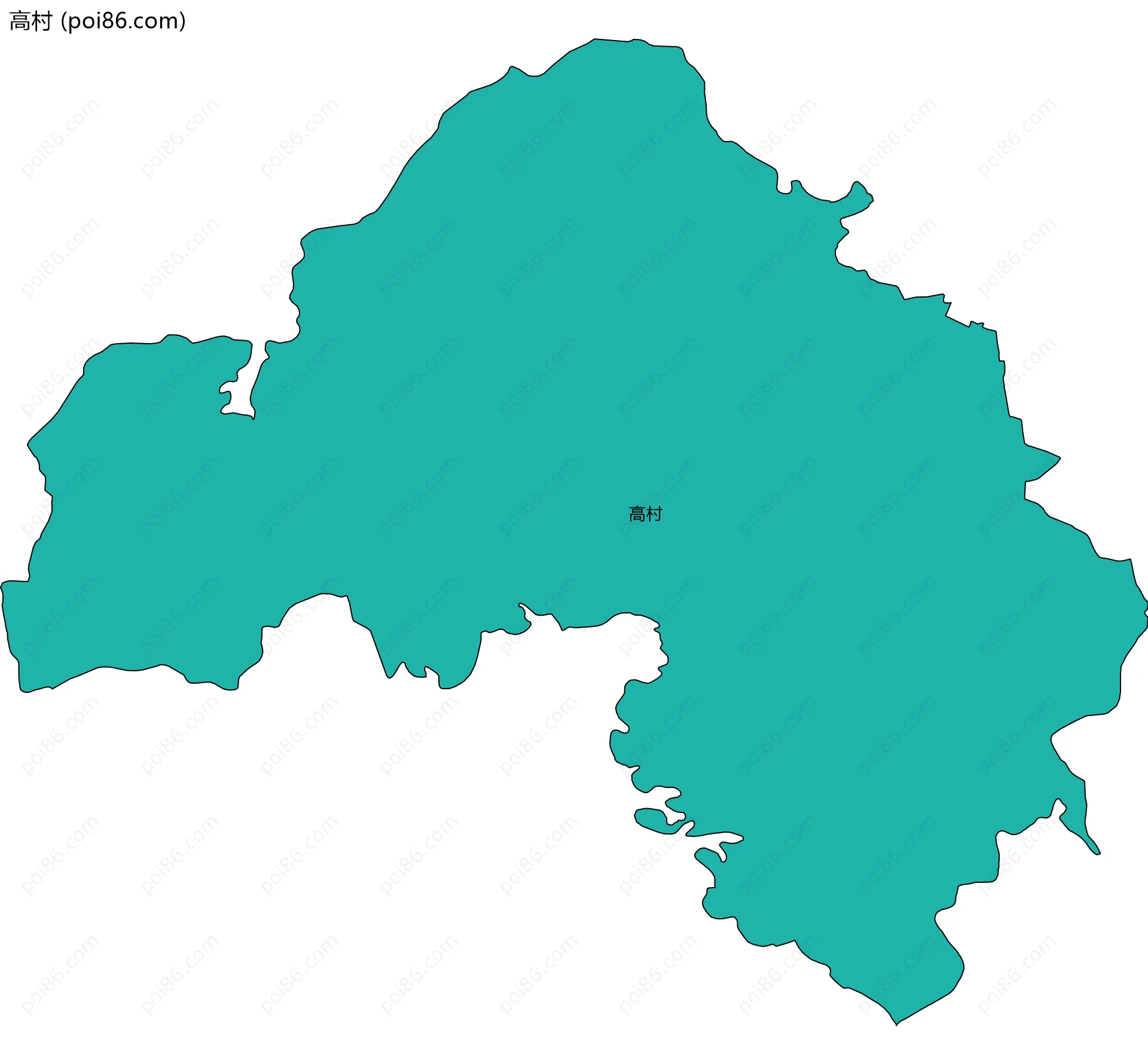 高村边界地图