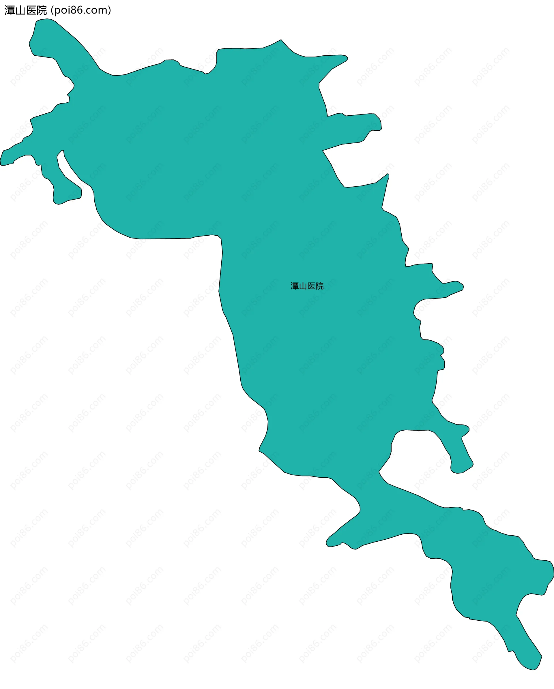 潭山医院边界地图