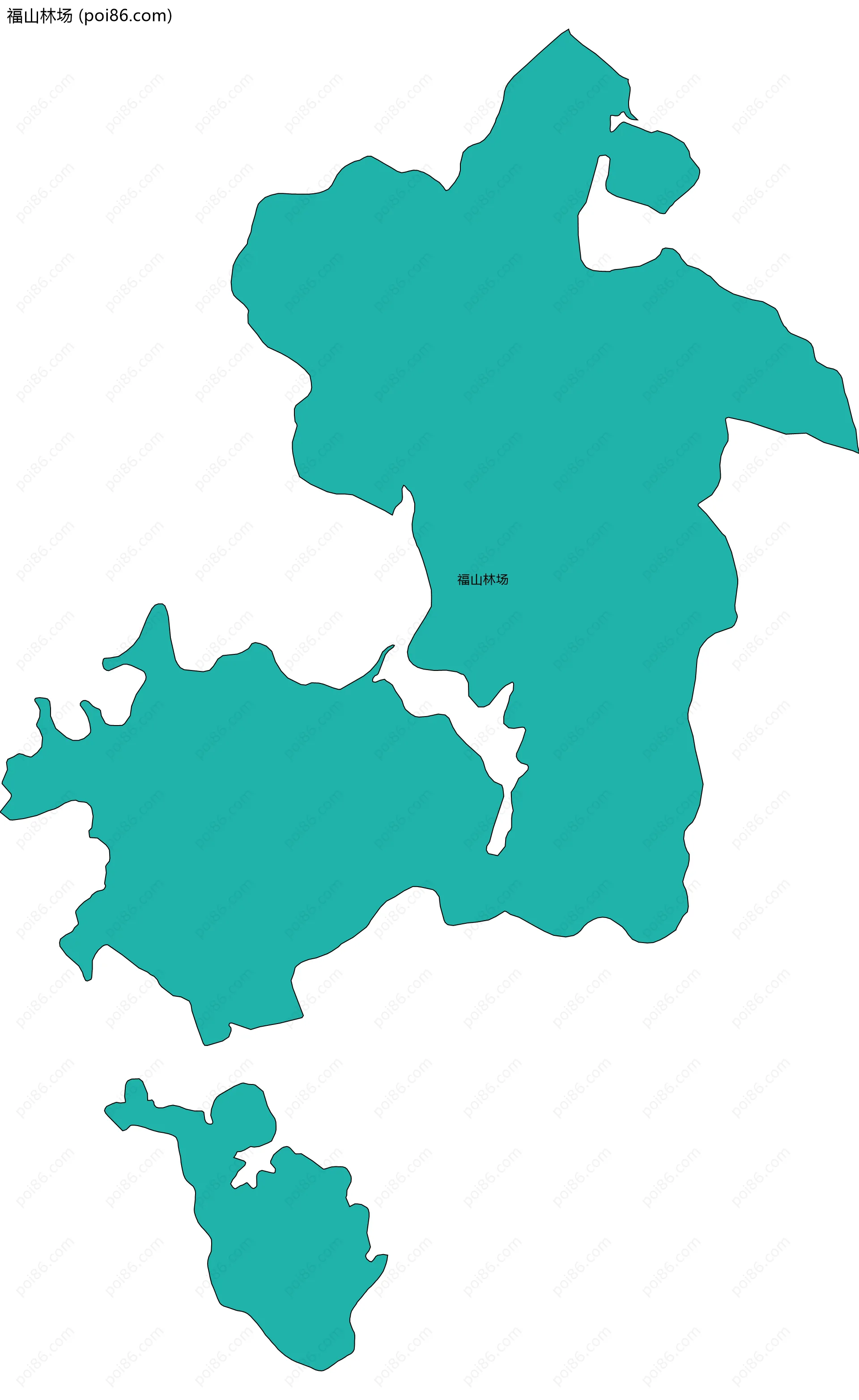 福山林场边界地图