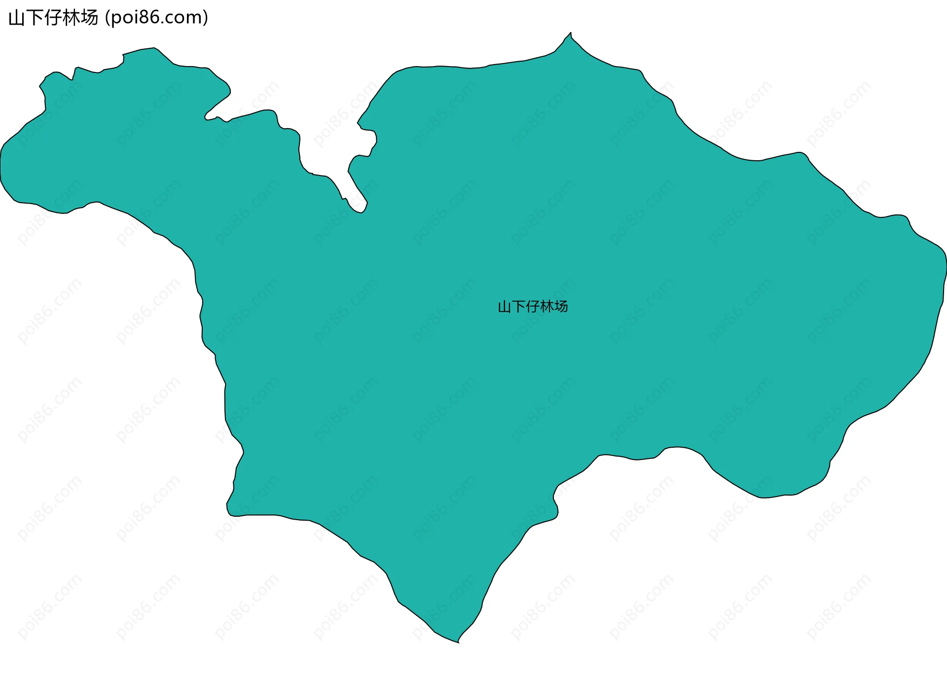 山下仔林场边界地图