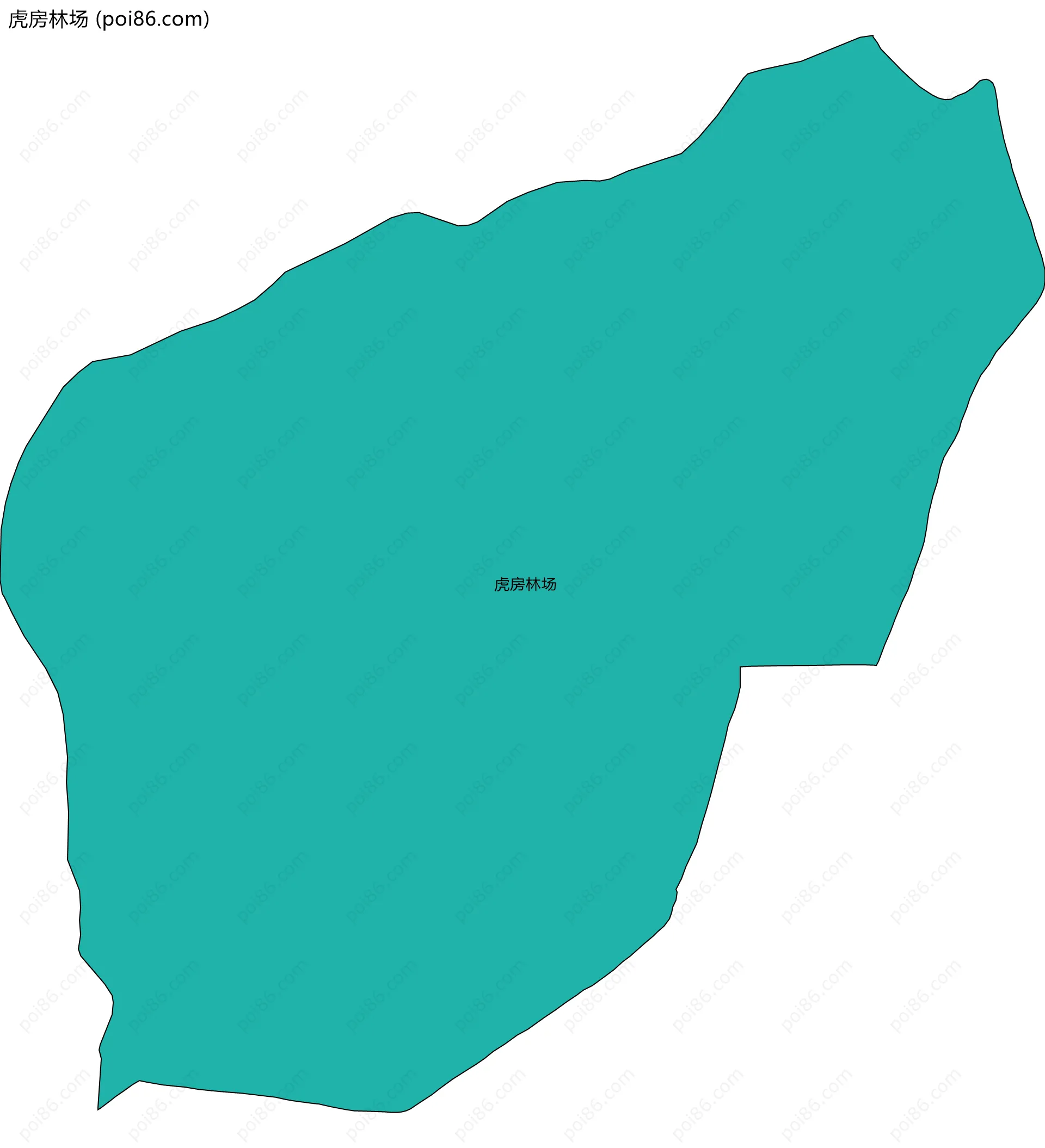 虎房林场边界地图